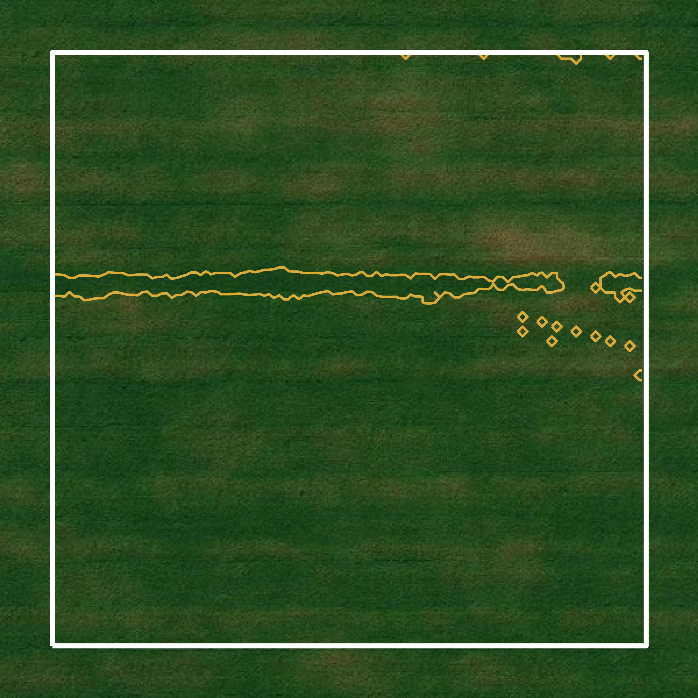 This image shows a contour map in Marshall County created using GIS data in Equator.