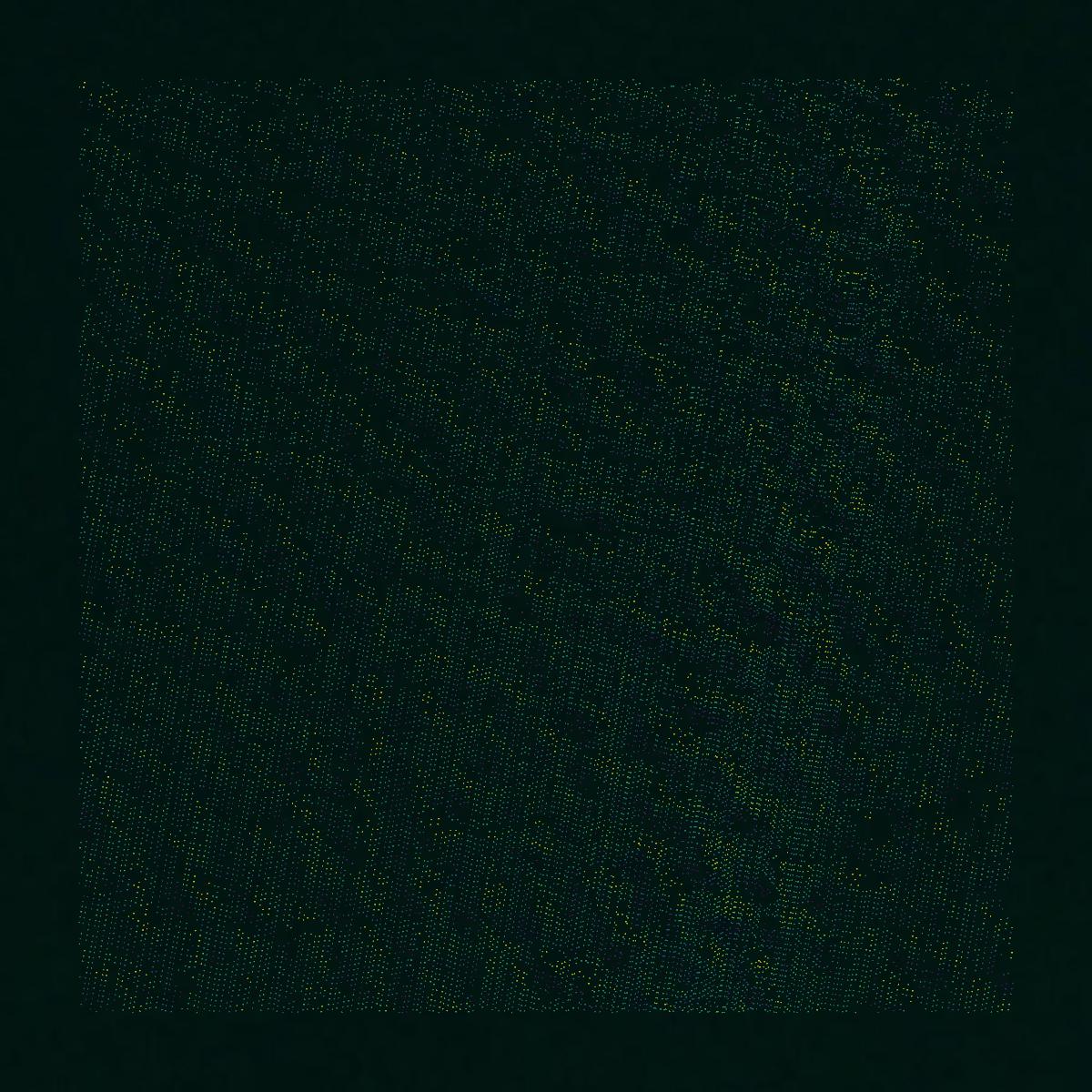 This image shows a LiDAR point cloud in Mille Lacs County created using GIS data in Equator.