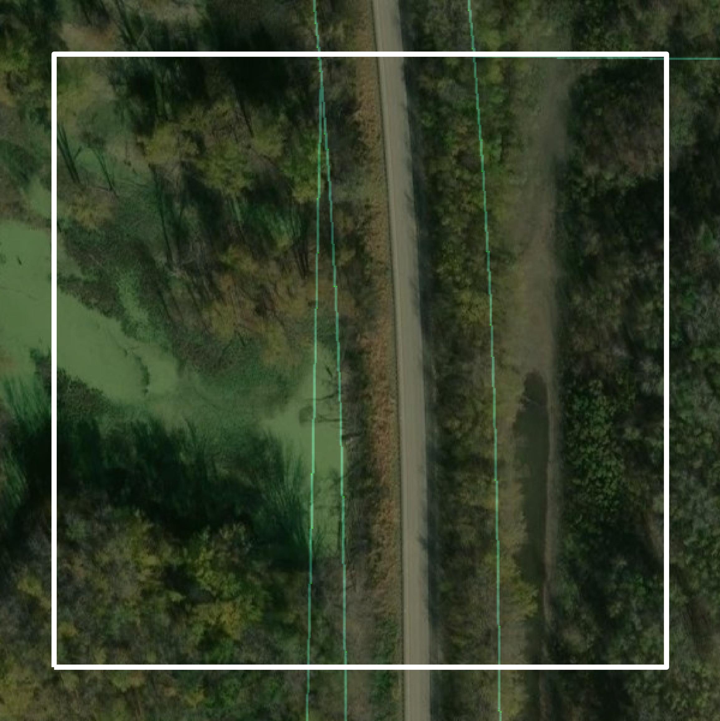 This image shows parcel and building data in Nicollet County created using GIS data in Equator.
