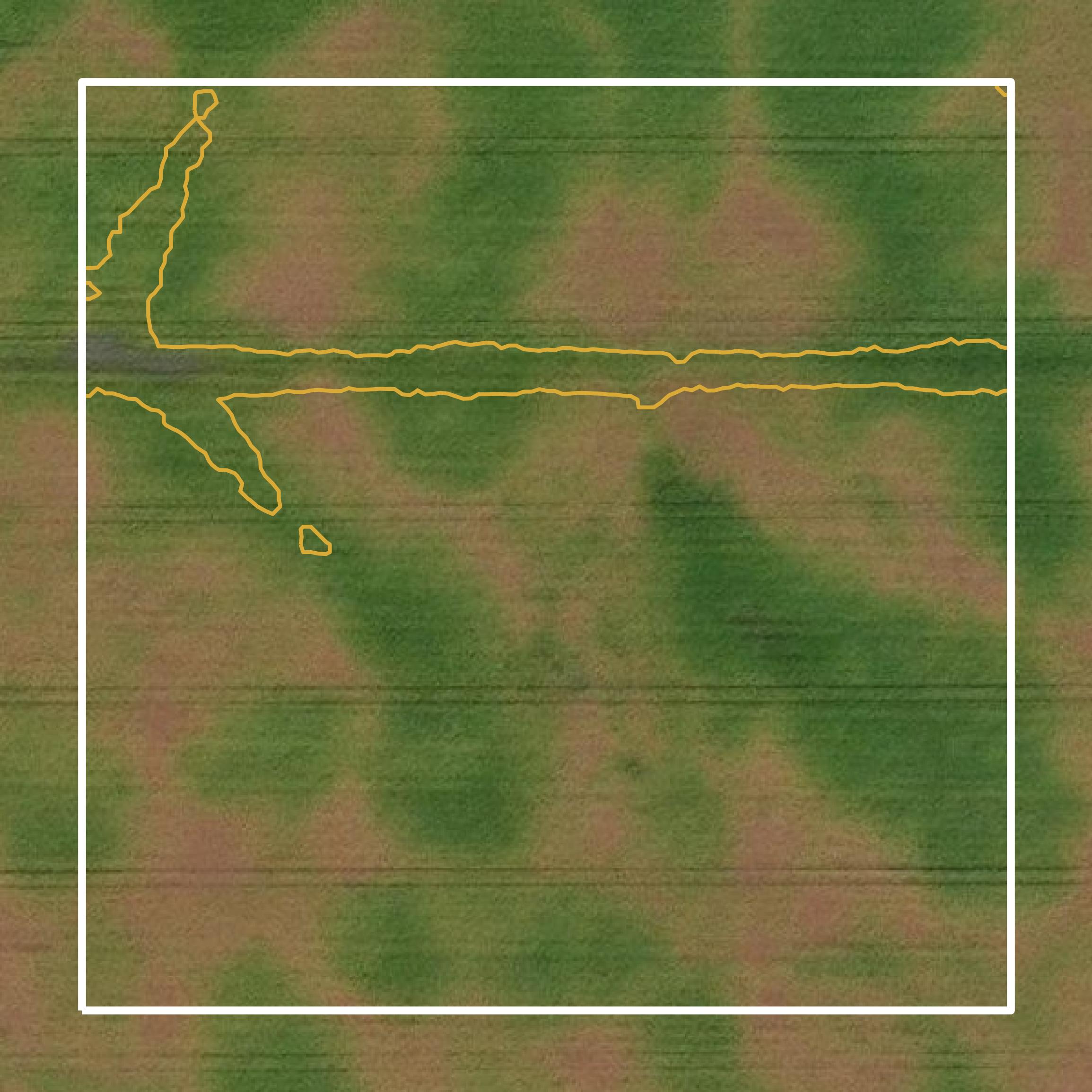 This image shows a contour map in Norman County created using GIS data in Equator.