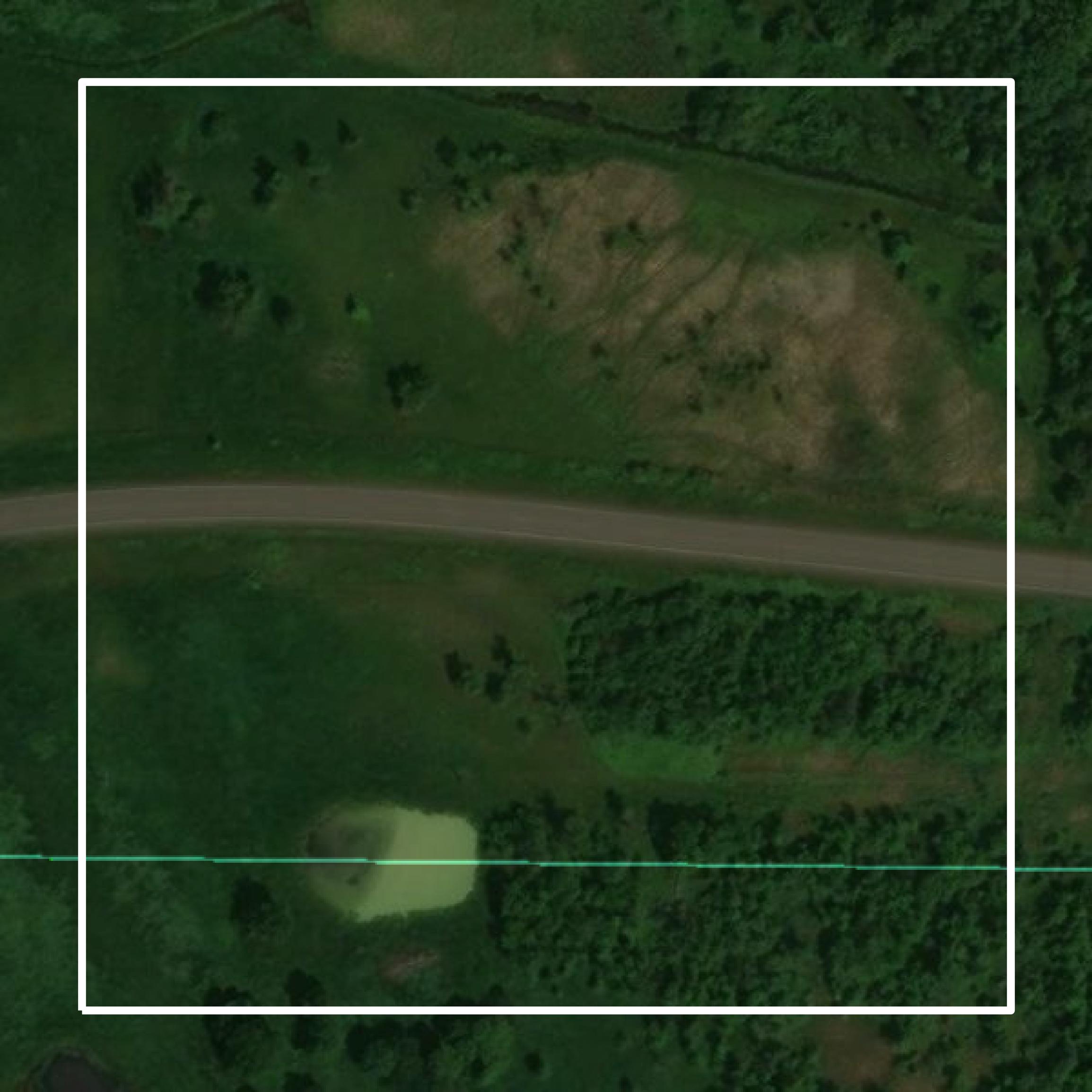 This image shows parcel and building data in Pine County created using GIS data in Equator.