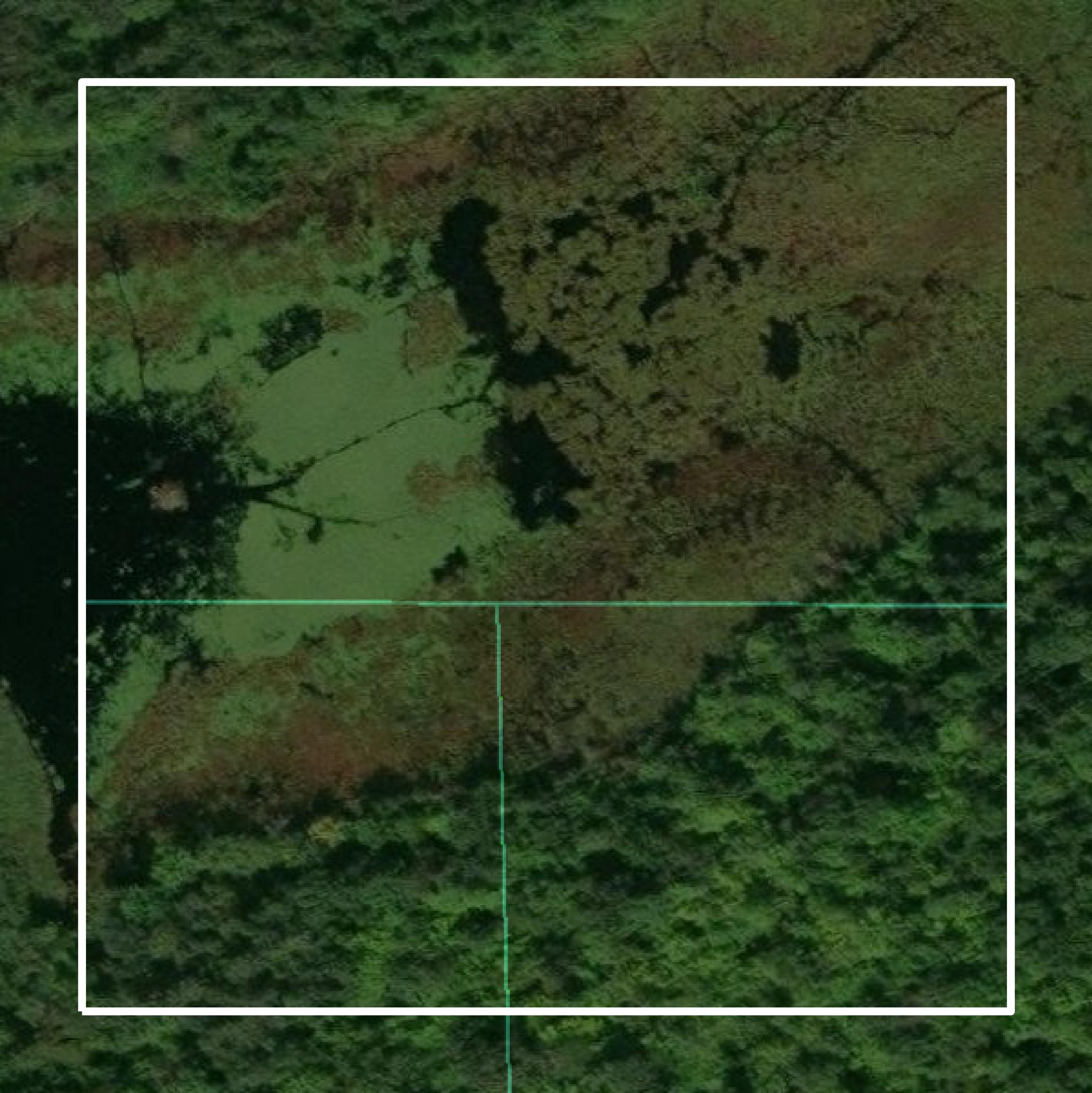 This image shows parcel and building data in Pine County created using GIS data in Equator.