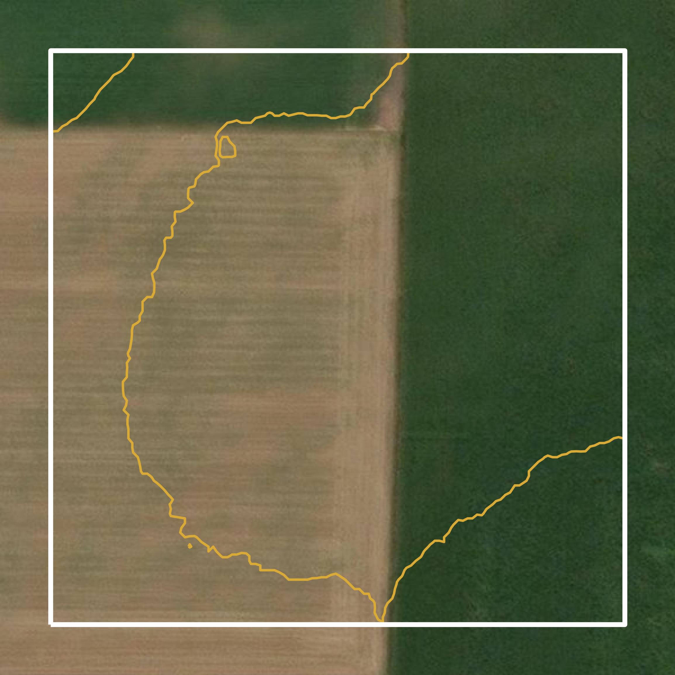 This image shows a contour map in Pipestone County created using GIS data in Equator.