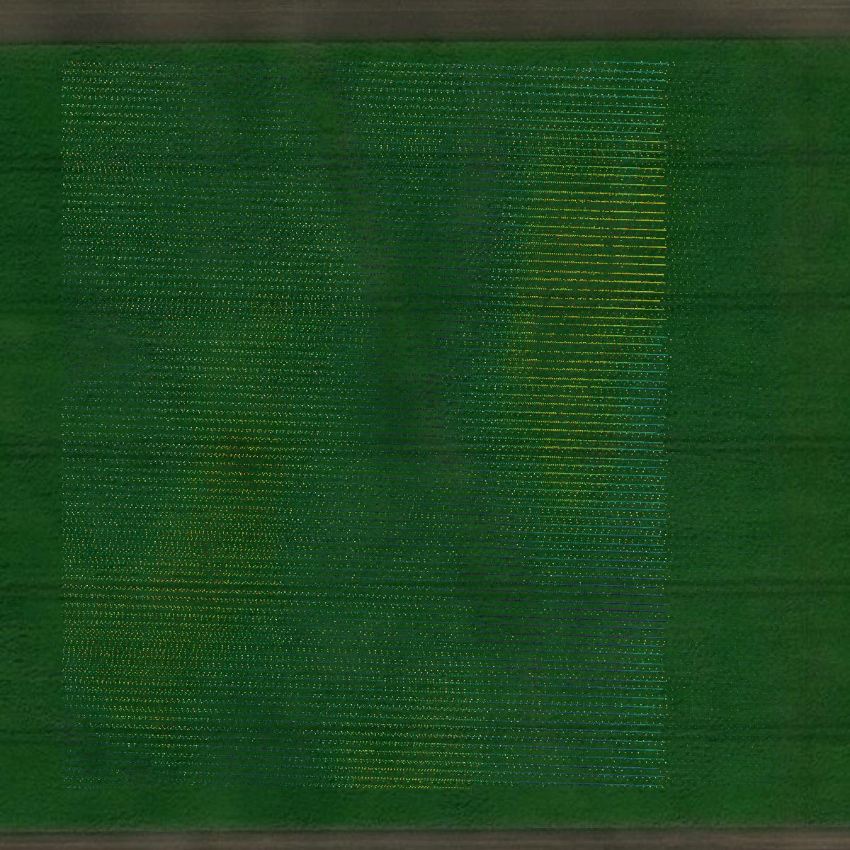 This image shows a LiDAR point cloud in Polk County created using GIS data in Equator.