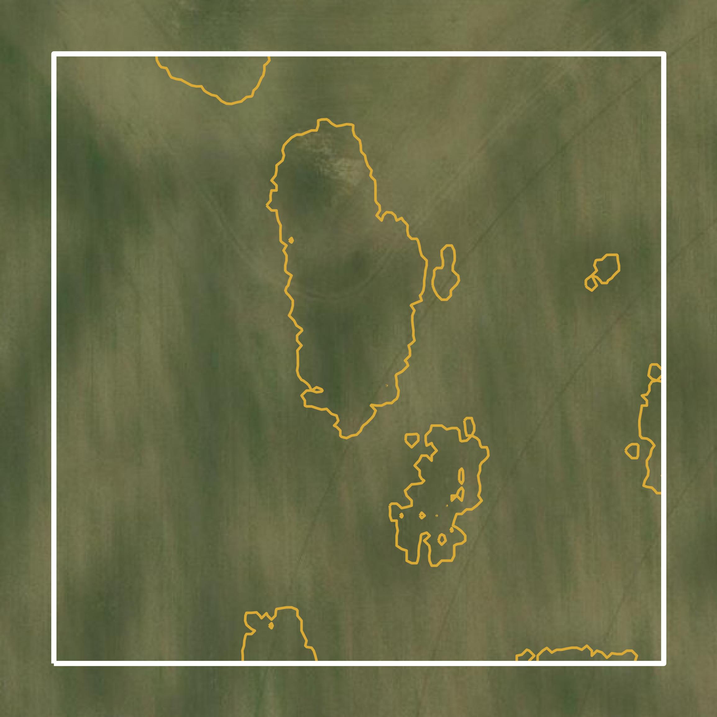 This image shows a contour map in Pope County created using GIS data in Equator.