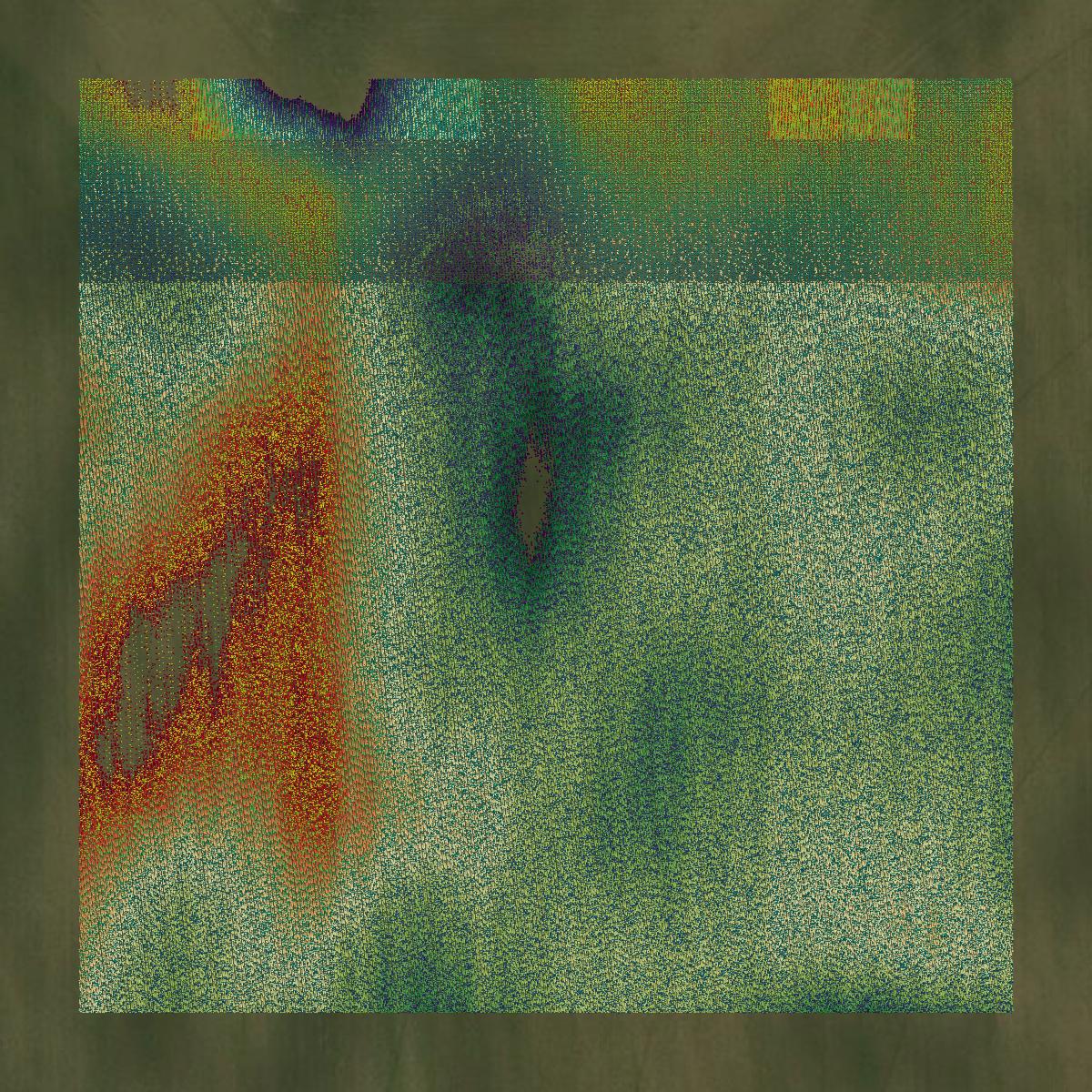 This image shows a LiDAR point cloud in Pope County created using GIS data in Equator.