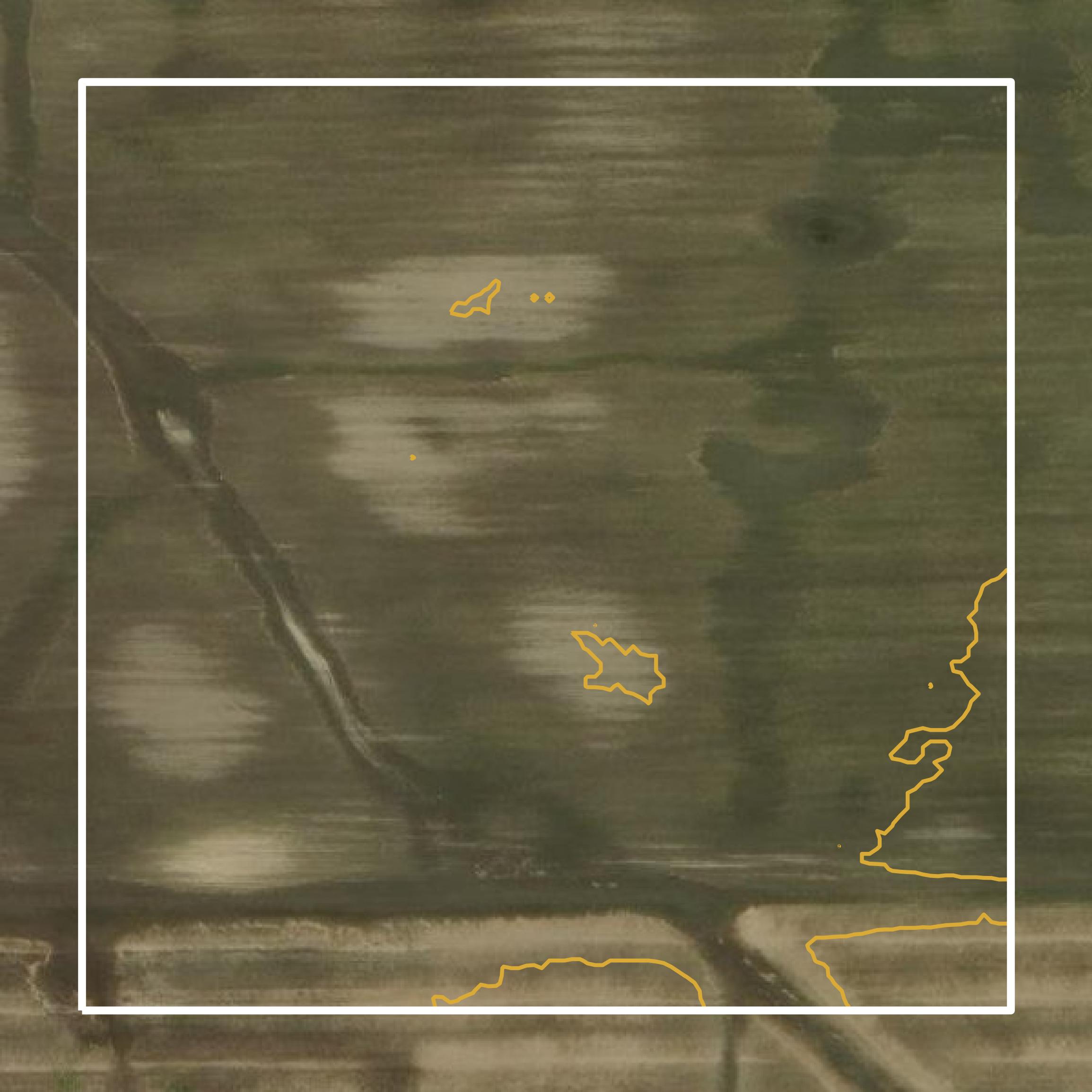 This image shows a contour map in Red Lake County created using GIS data in Equator.