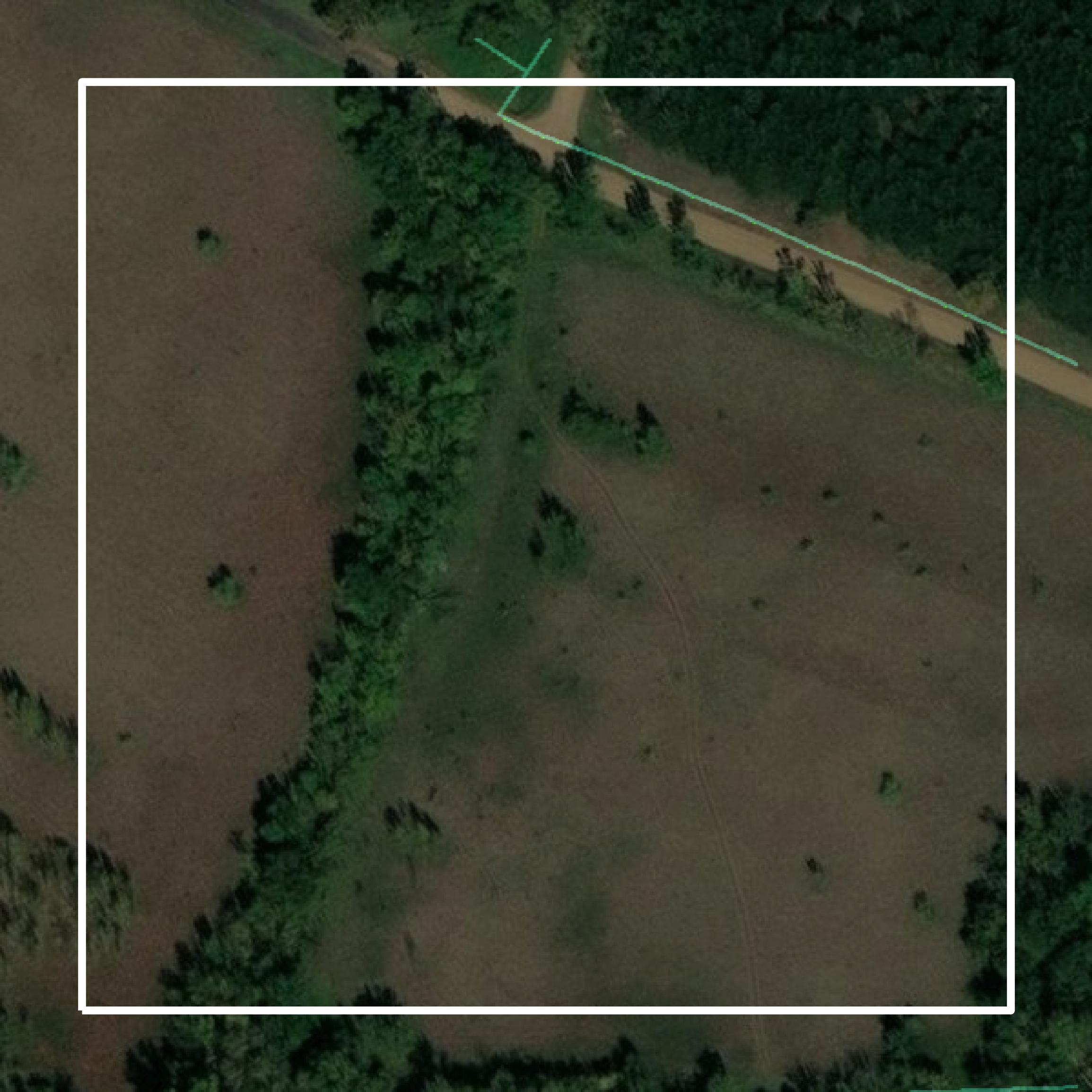 This image shows parcel and building data in Renville County created using GIS data in Equator.