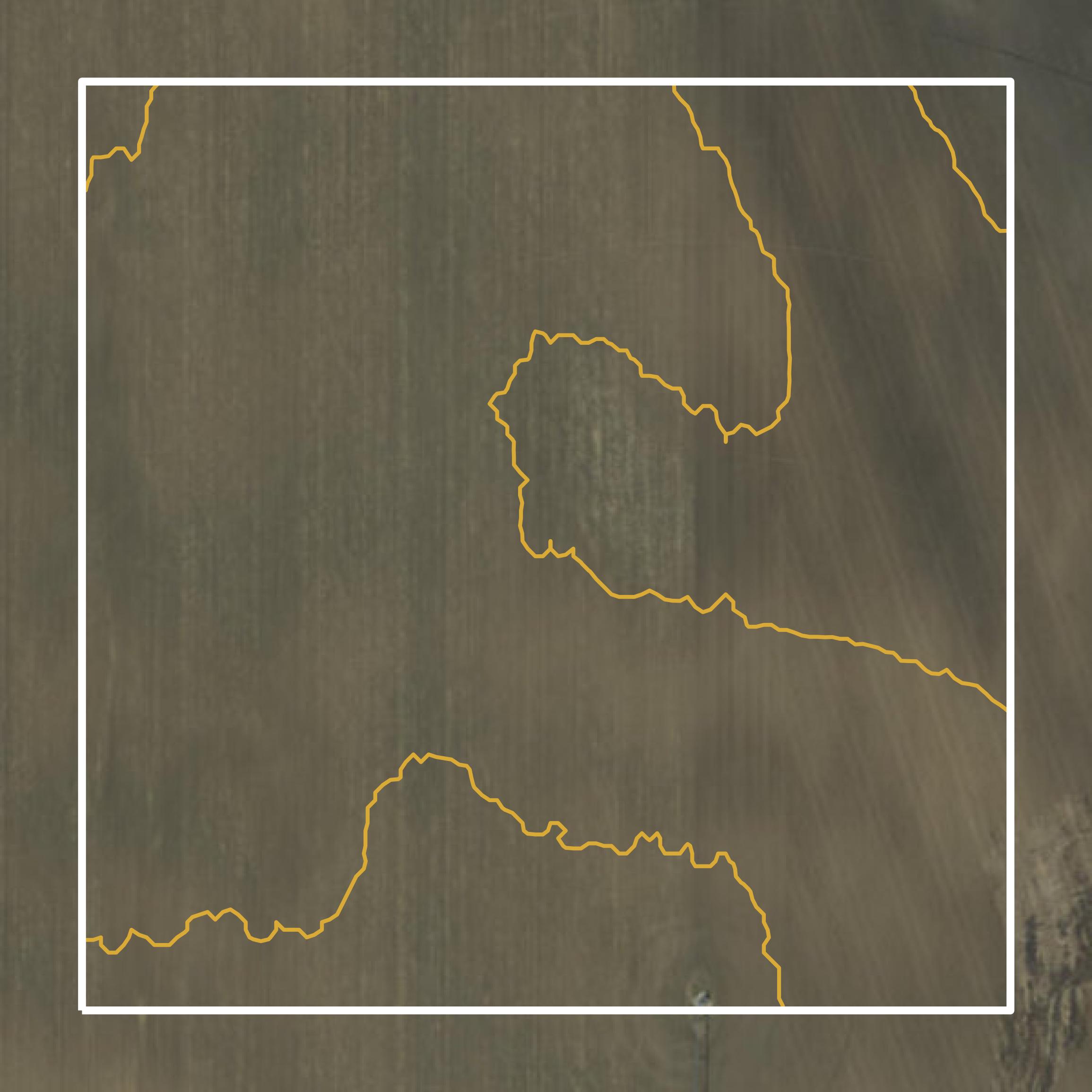 This image shows a contour map in Sherburne County created using GIS data in Equator.