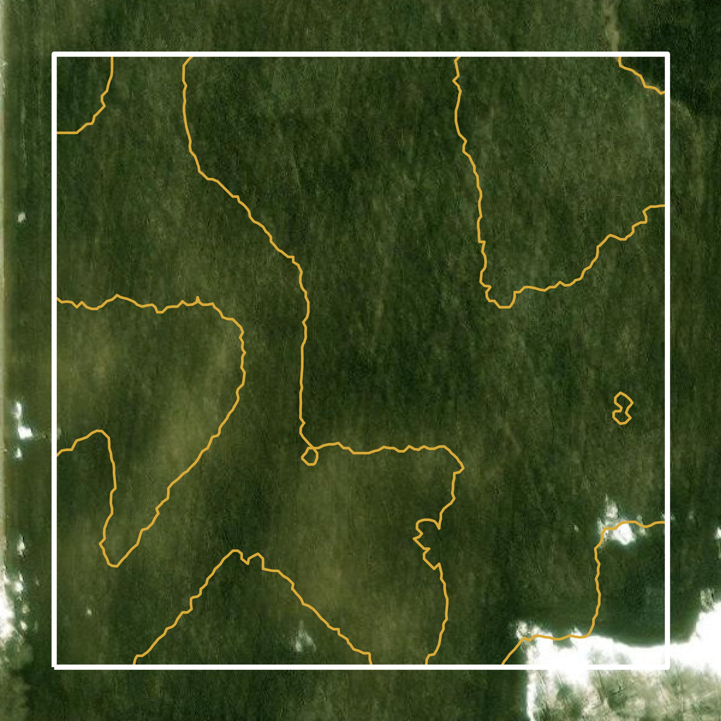 This image shows a contour map in Steele County created using GIS data in Equator.