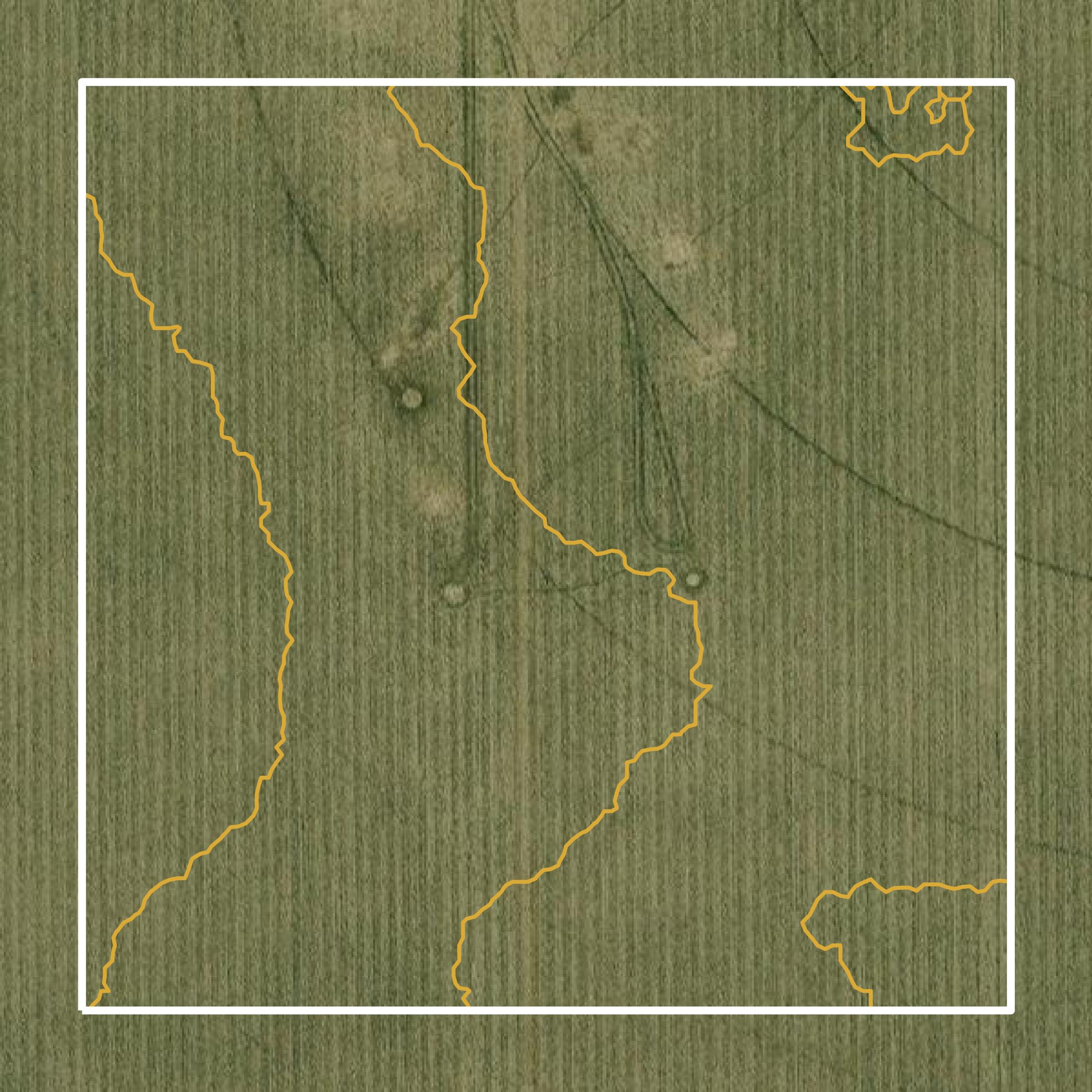 This image shows a contour map in Wadena County created using GIS data in Equator.