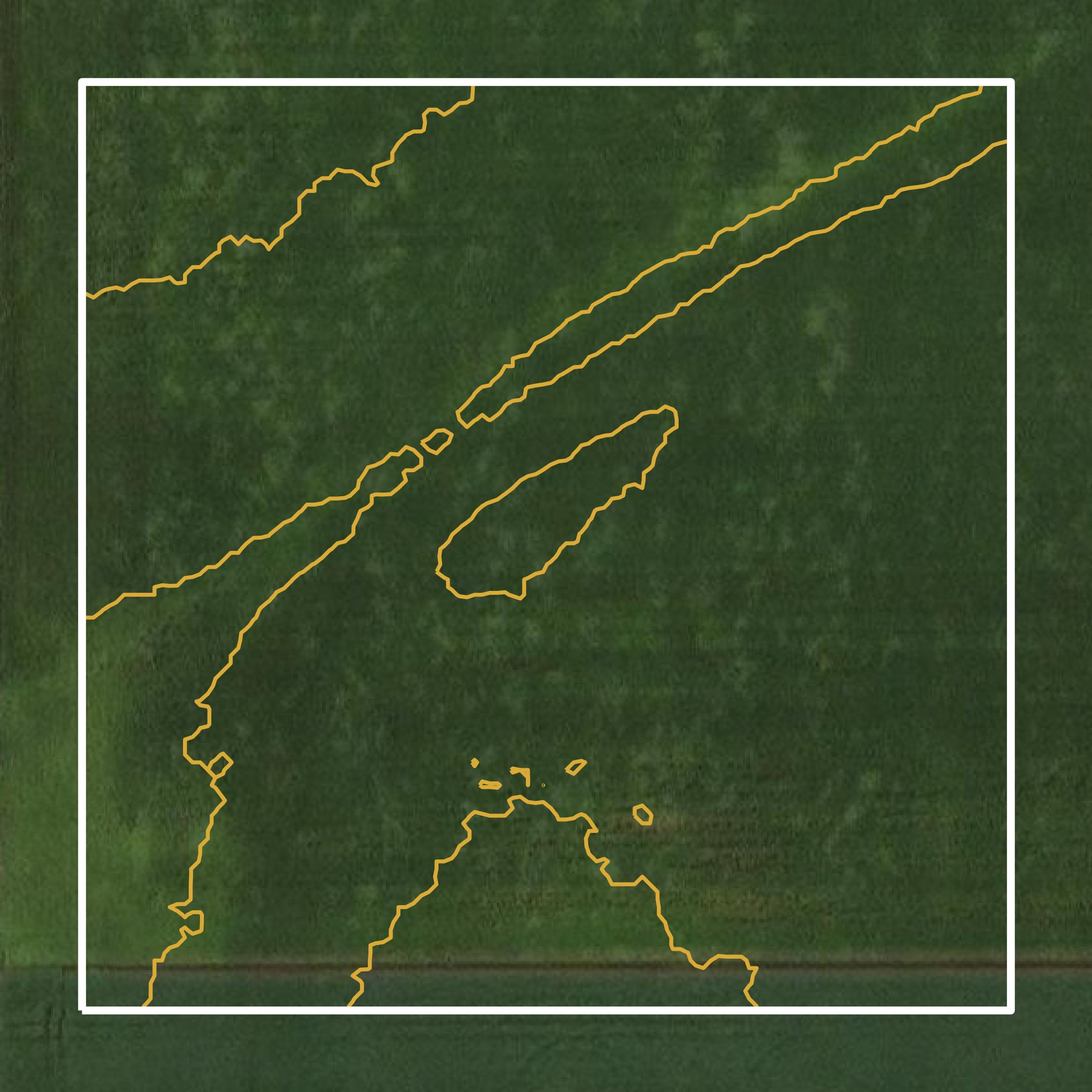 This image shows a contour map in Watonwan County created using GIS data in Equator.