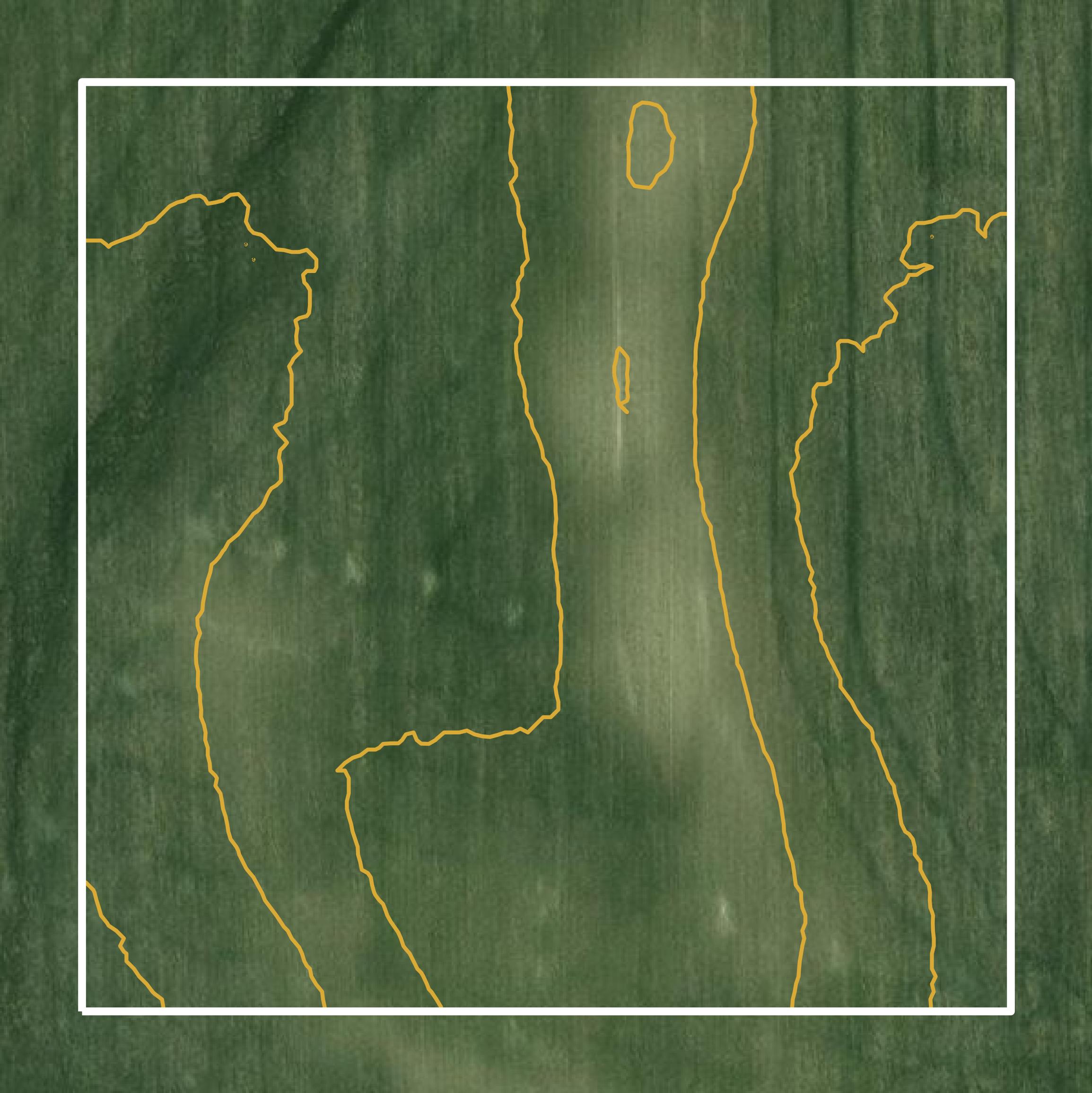 This image shows a contour map in Yellow Medicine County created using GIS data in Equator.