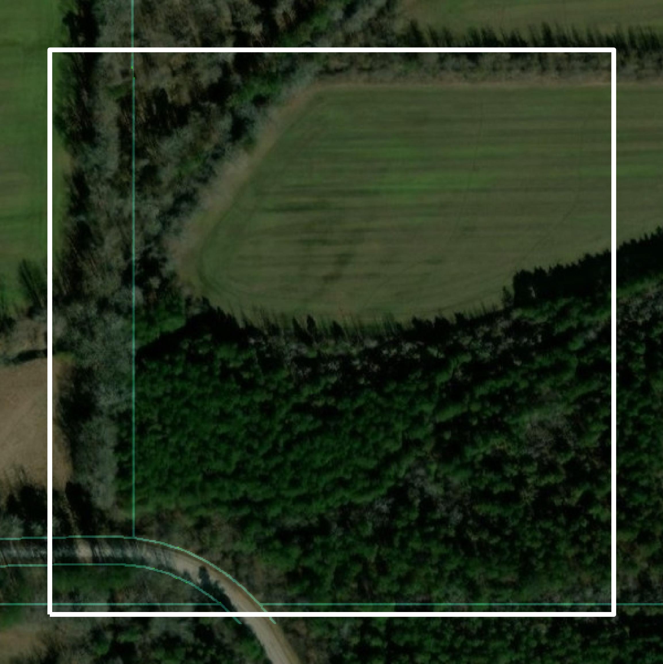 This image shows parcel and building data in Calhoun County created using GIS data in Equator.