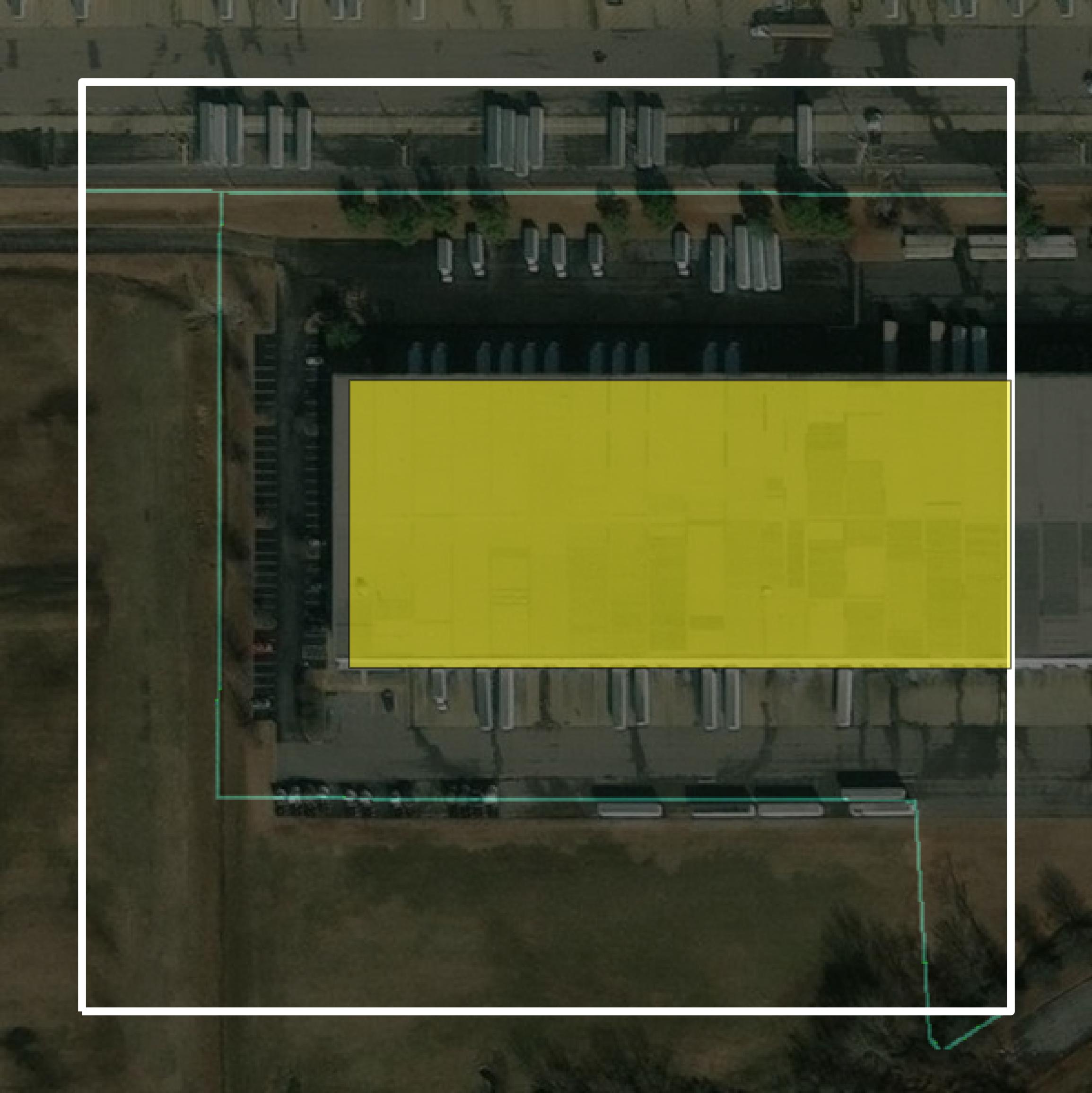 This image shows parcel and building data in DeSoto County created using GIS data in Equator.