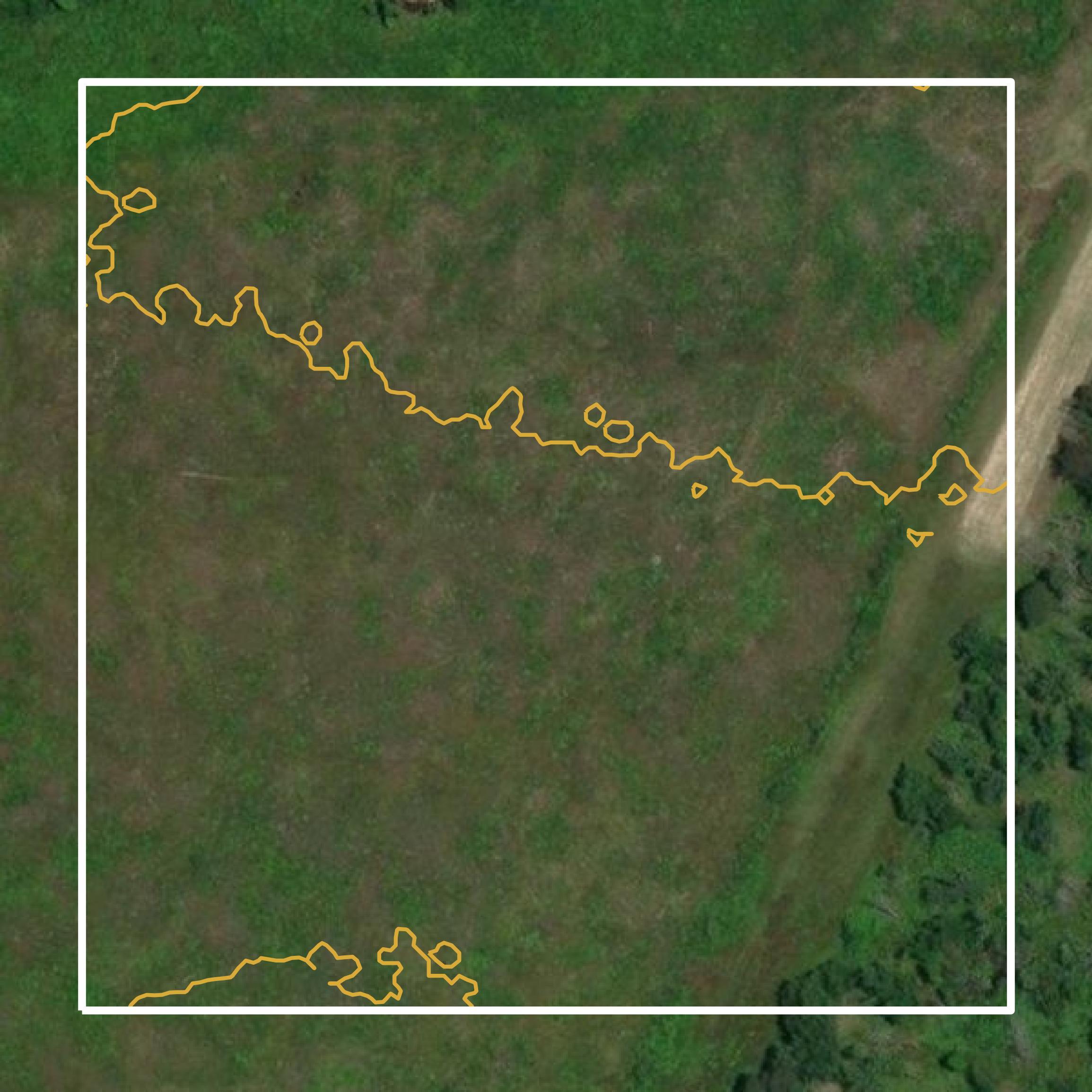This image shows a contour map in Franklin County created using GIS data in Equator.