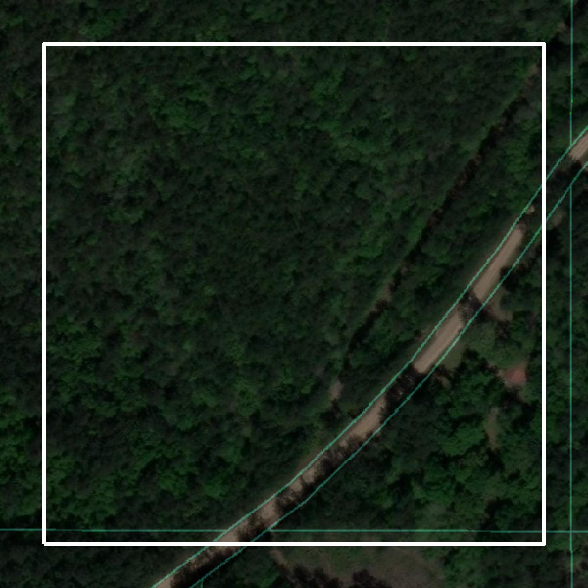 This image shows parcel and building data in Greene County created using GIS data in Equator.
