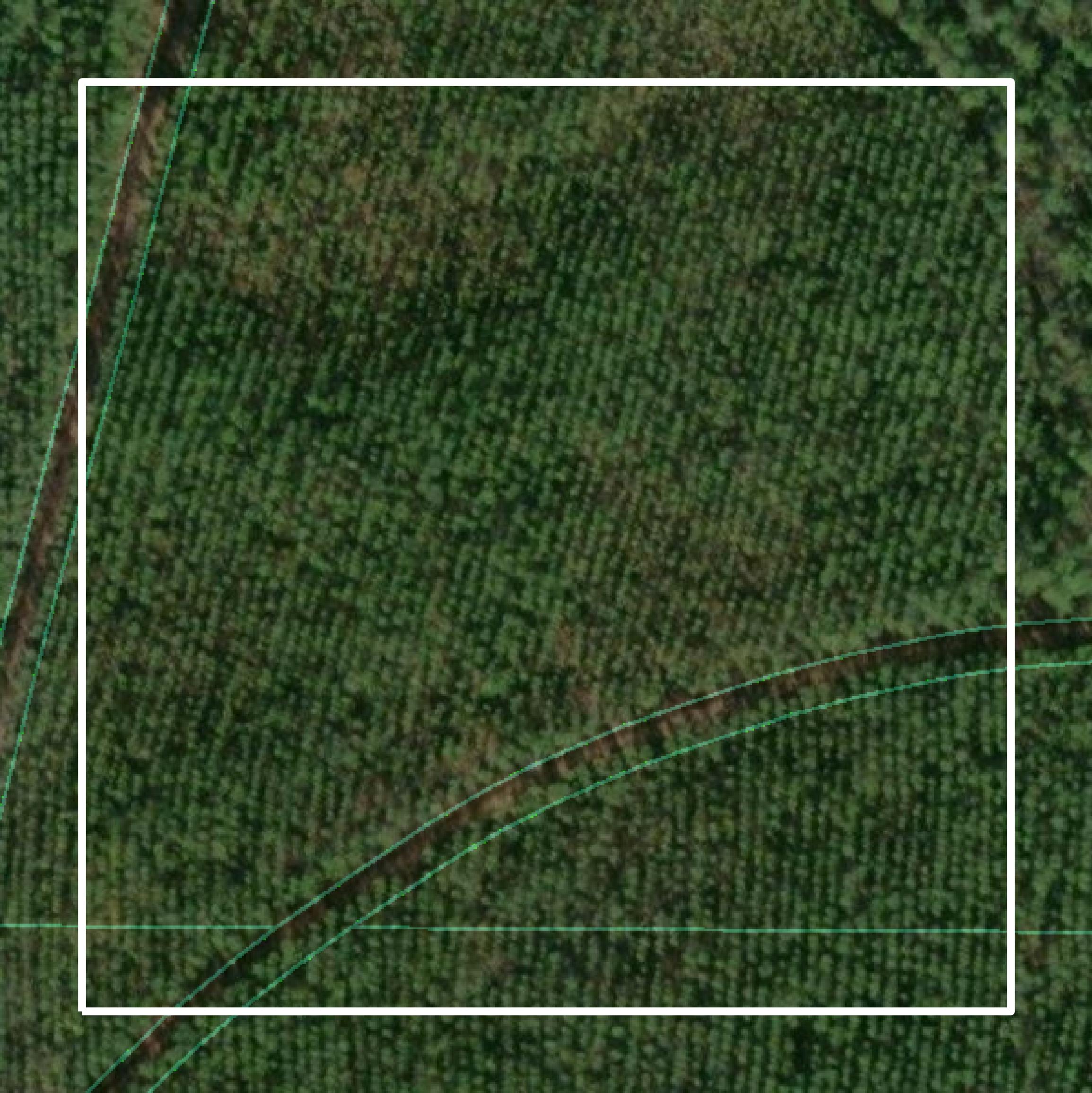 This image shows parcel and building data in Hancock County created using GIS data in Equator.