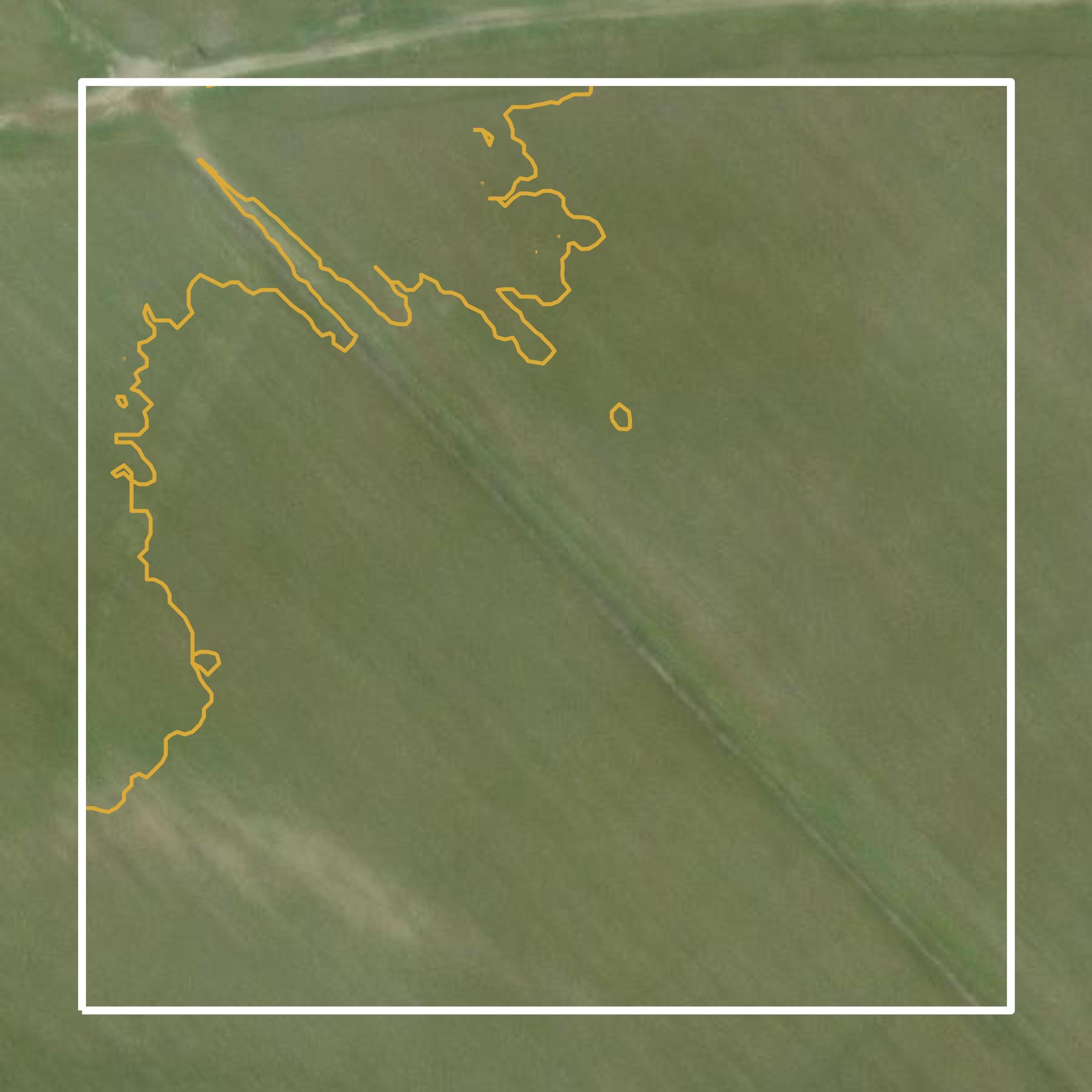 This image shows a contour map in Holmes County created using GIS data in Equator.