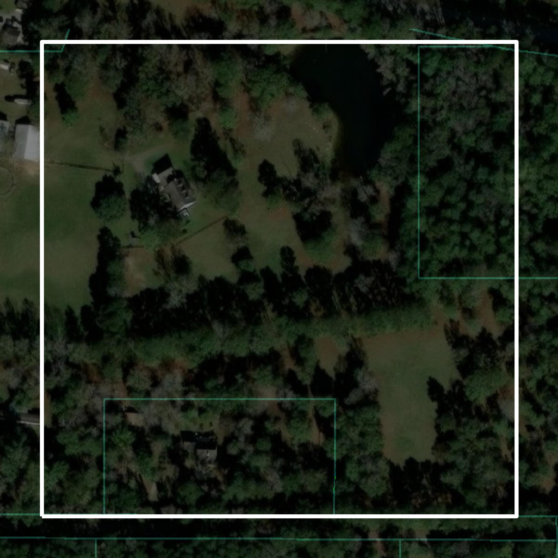 This image shows parcel and building data in Jackson County created using GIS data in Equator.