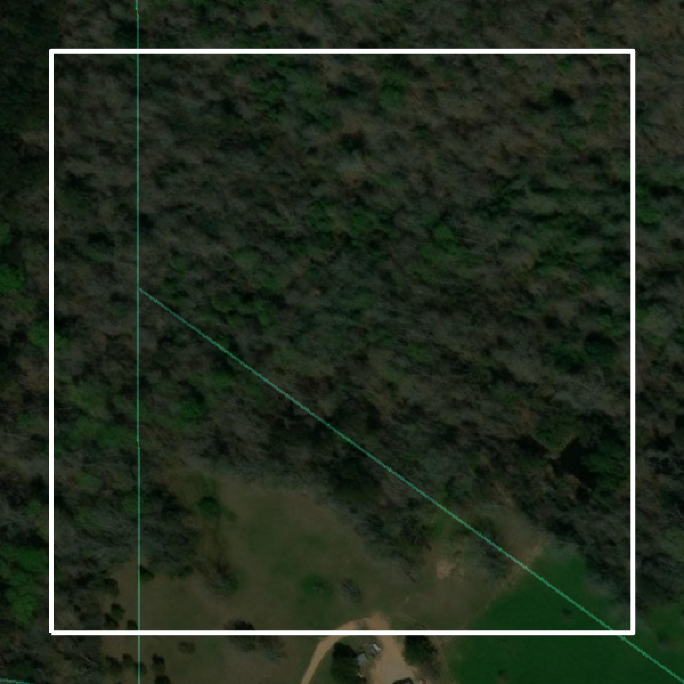 This image shows parcel and building data in Jefferson Davis County created using GIS data in Equator.