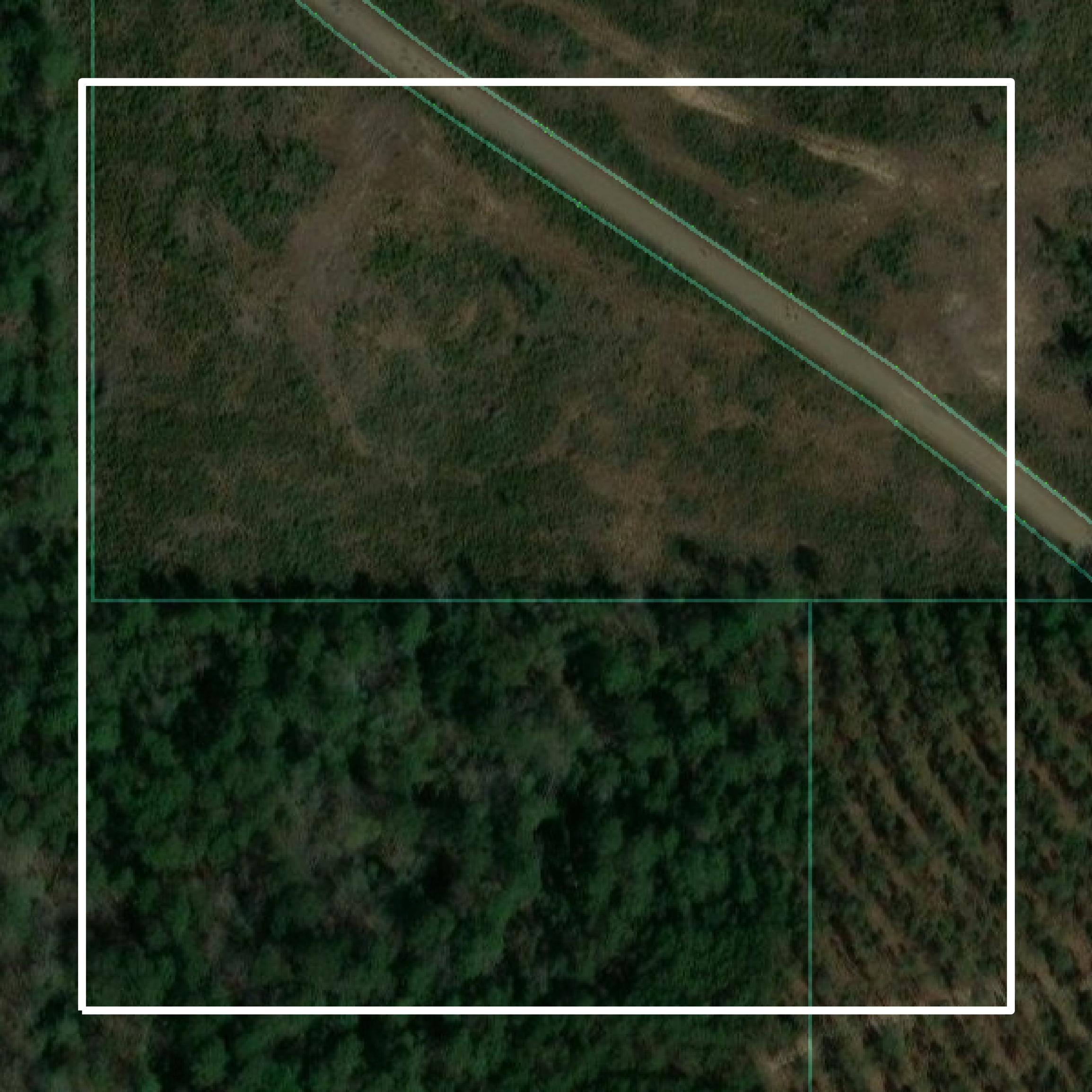This image shows parcel and building data in Jones County created using GIS data in Equator.