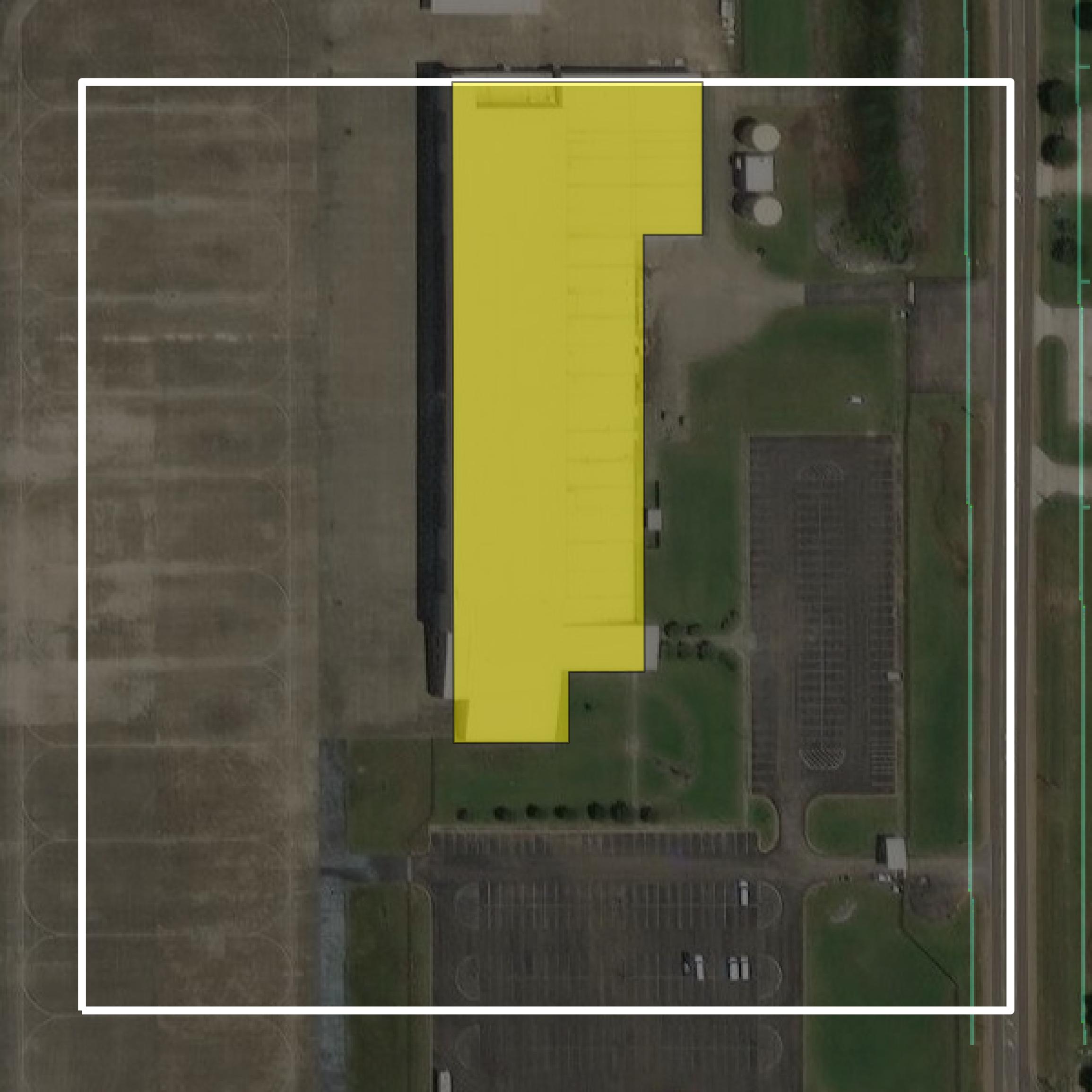 This image shows parcel and building data in Lee County created using GIS data in Equator.