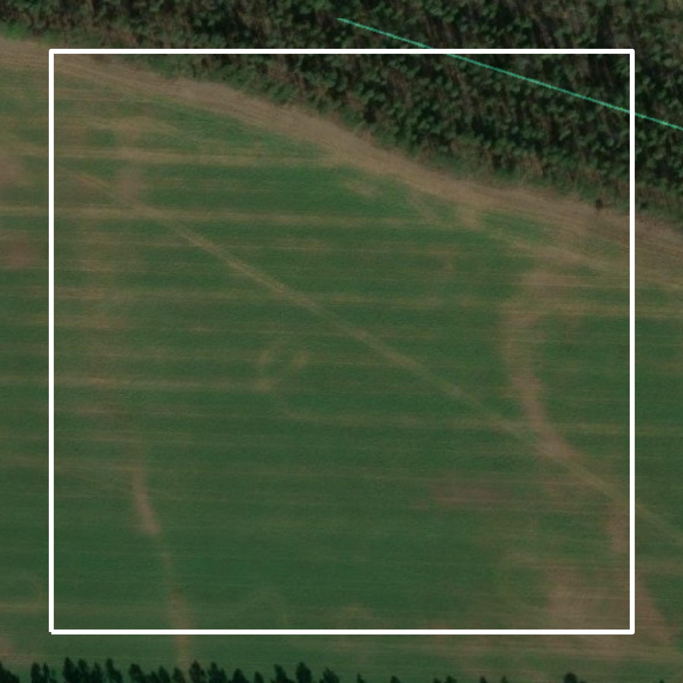 This image shows parcel and building data in Panola County created using GIS data in Equator.