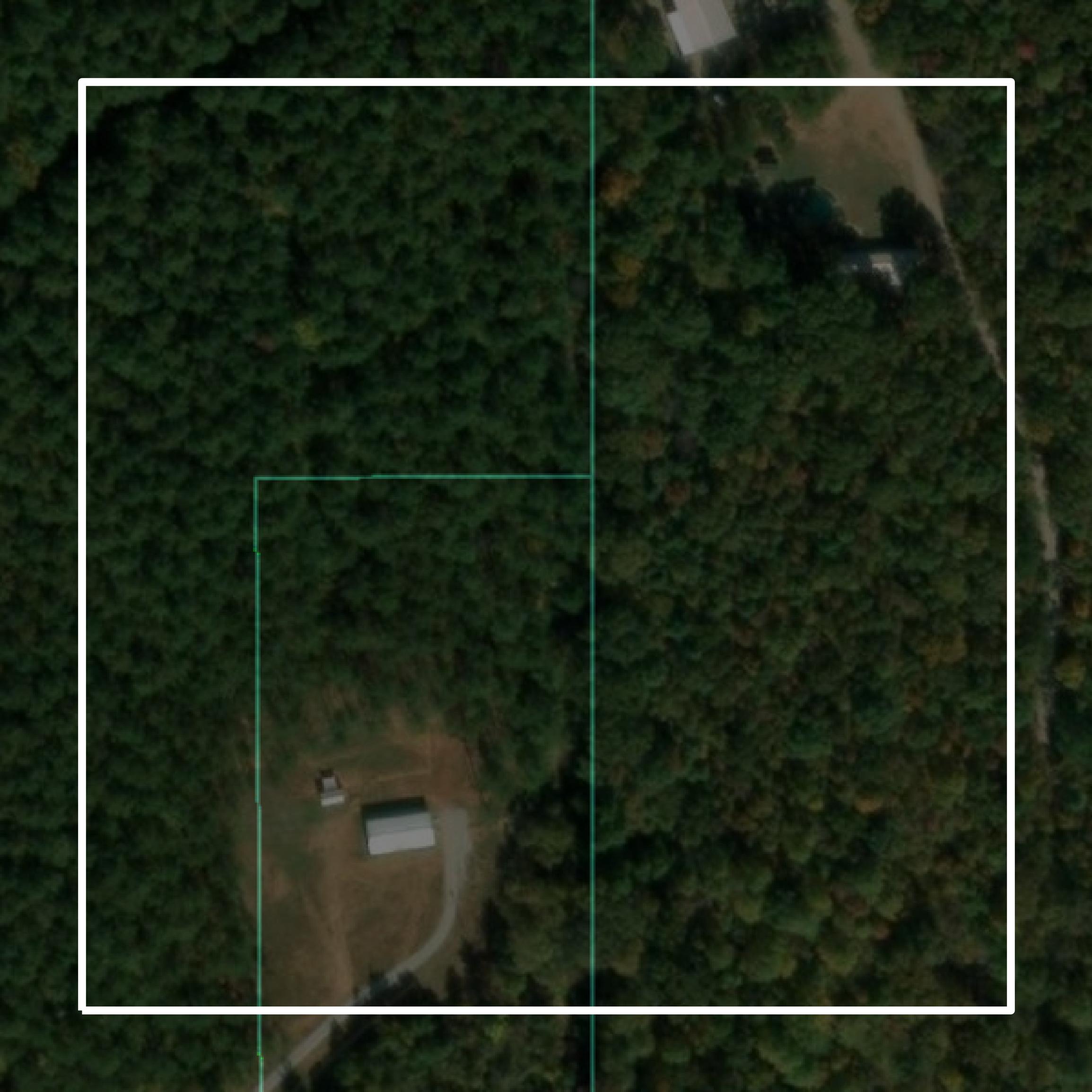 This image shows parcel and building data in Pontotoc County created using GIS data in Equator.