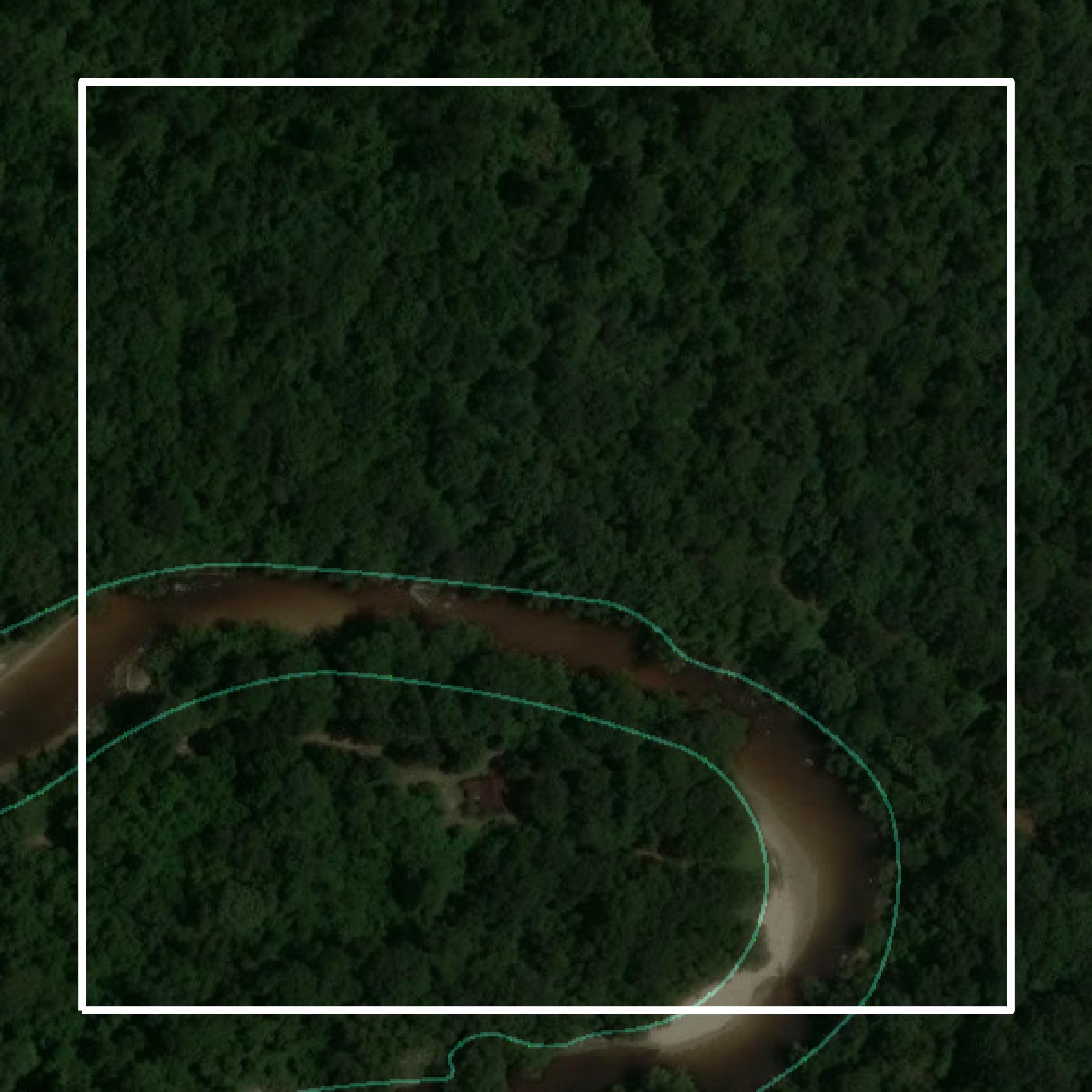 This image shows parcel and building data in Stone County created using GIS data in Equator.