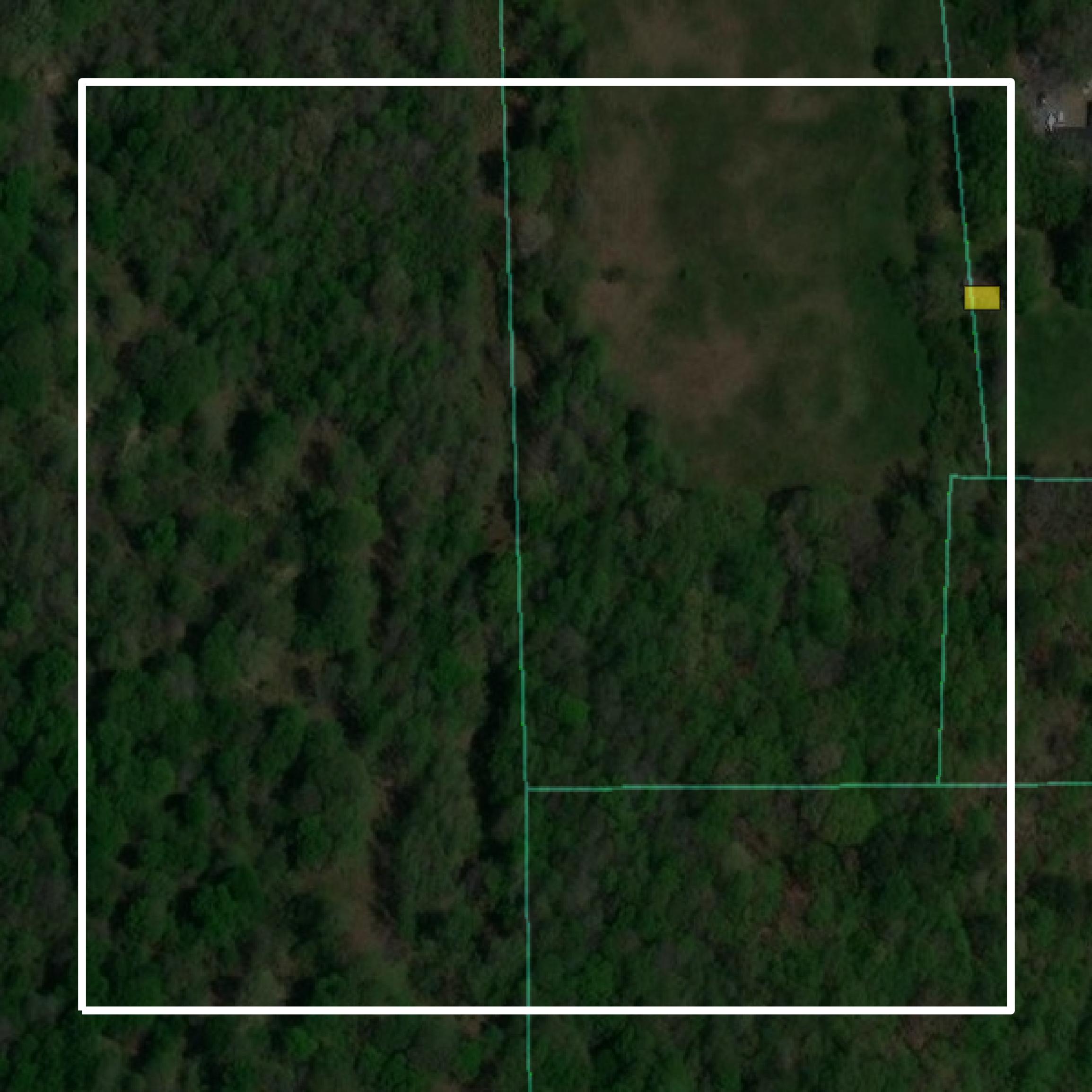 This image shows parcel and building data in Tishomingo County created using GIS data in Equator.