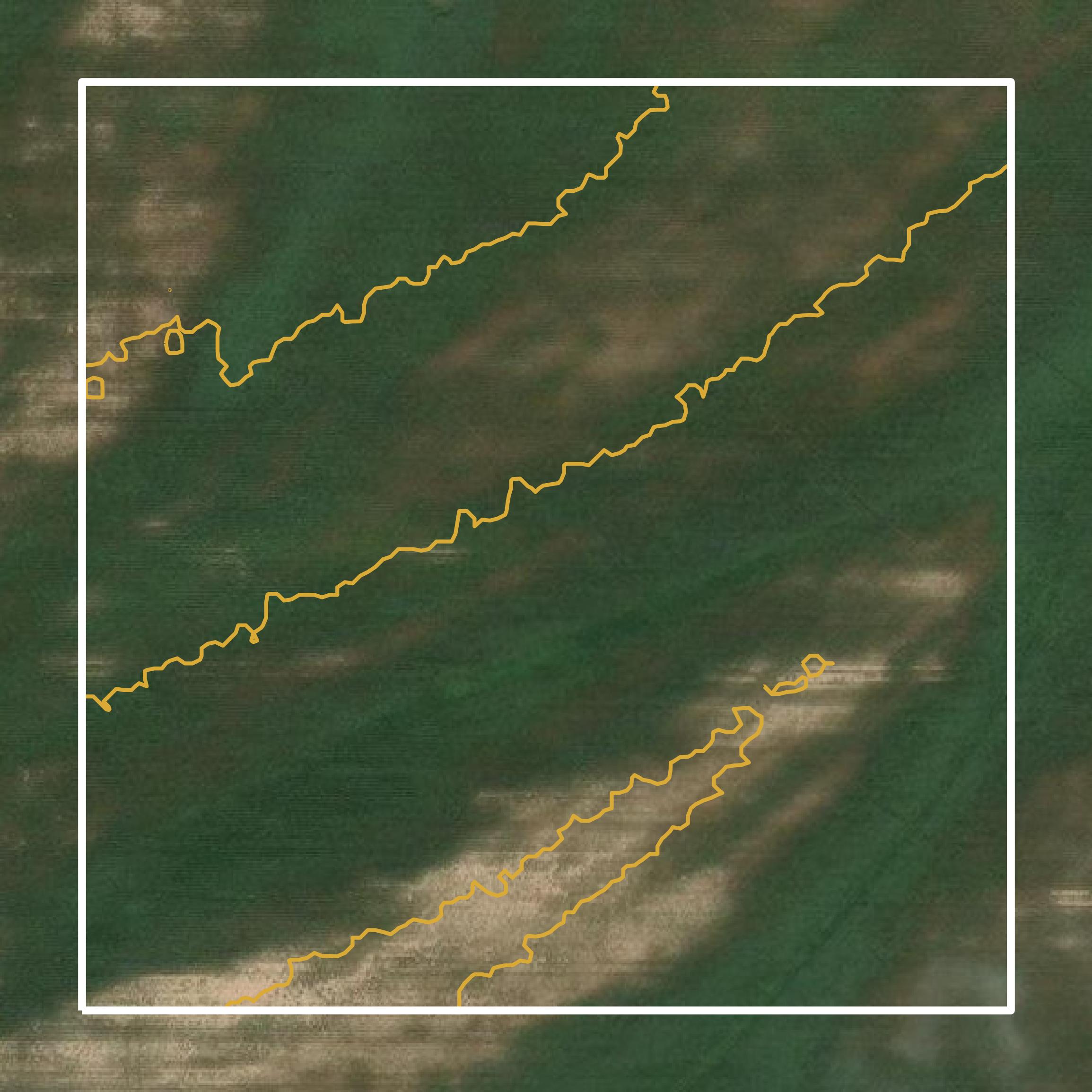 This image shows a contour map in Tunica County created using GIS data in Equator.