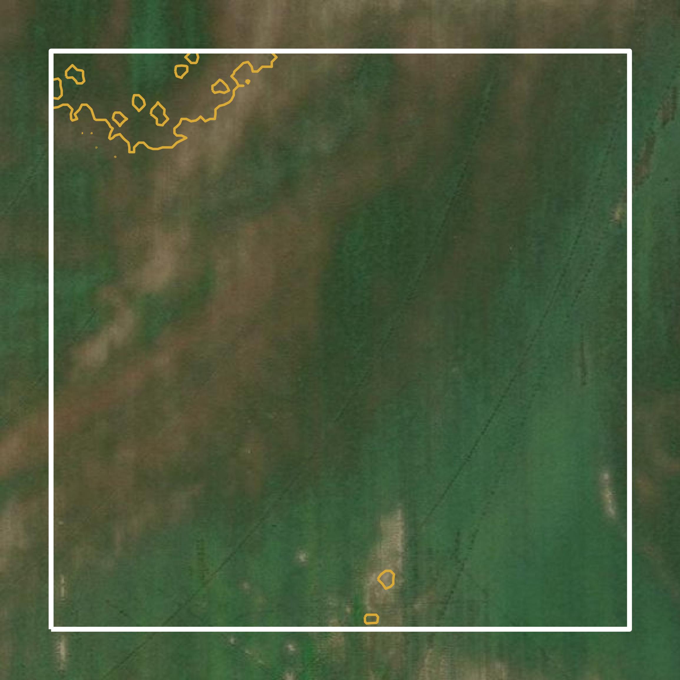 This image shows a contour map in Tunica County created using GIS data in Equator.