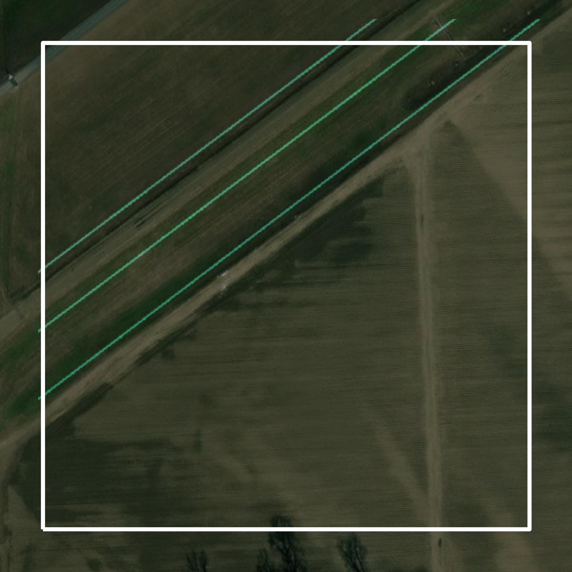 This image shows parcel and building data in Tunica County created using GIS data in Equator.