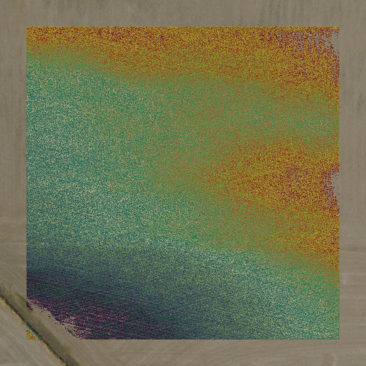 This image shows a LiDAR point cloud in Andrew County created using GIS data in Equator.