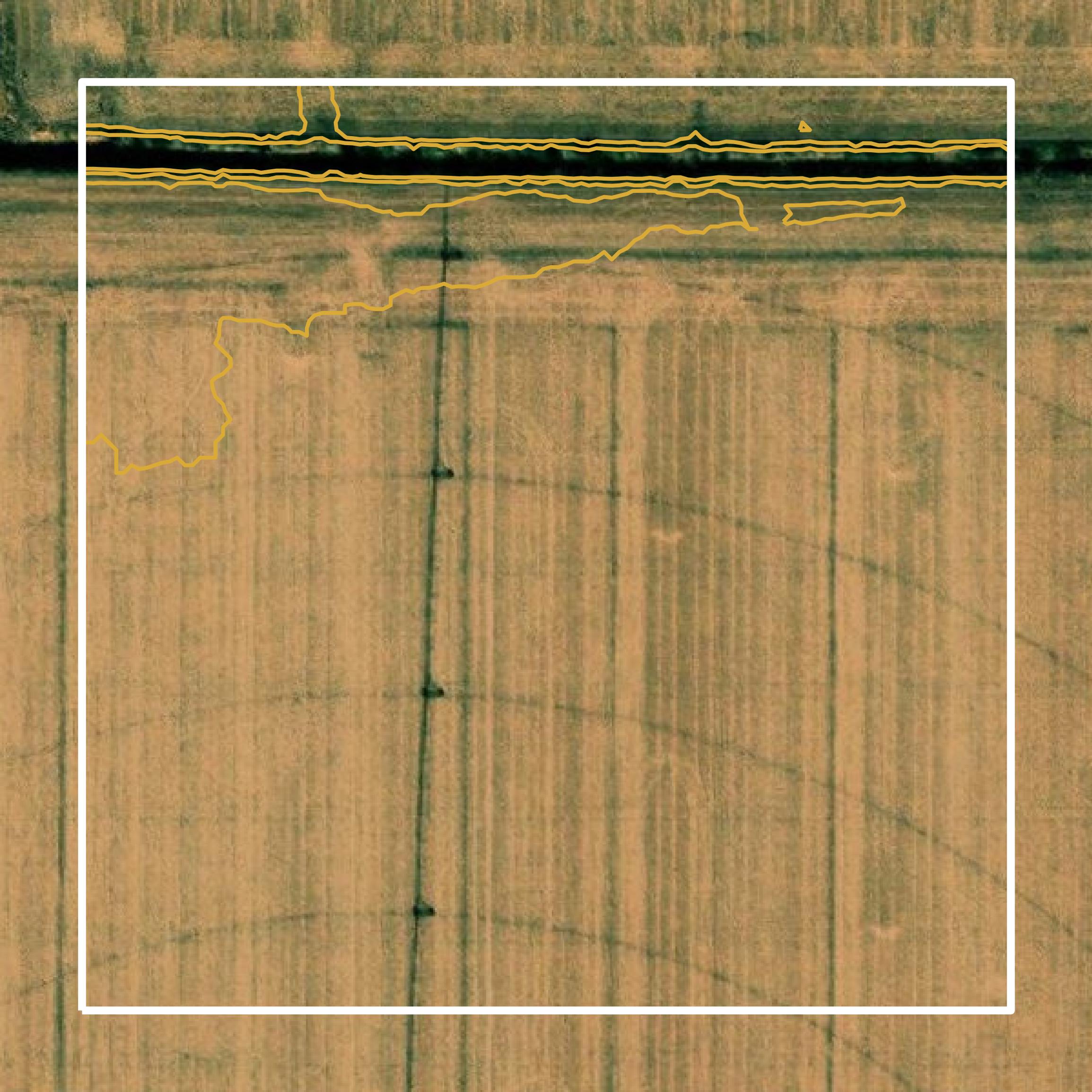 This image shows a contour map in Atchison County created using GIS data in Equator.