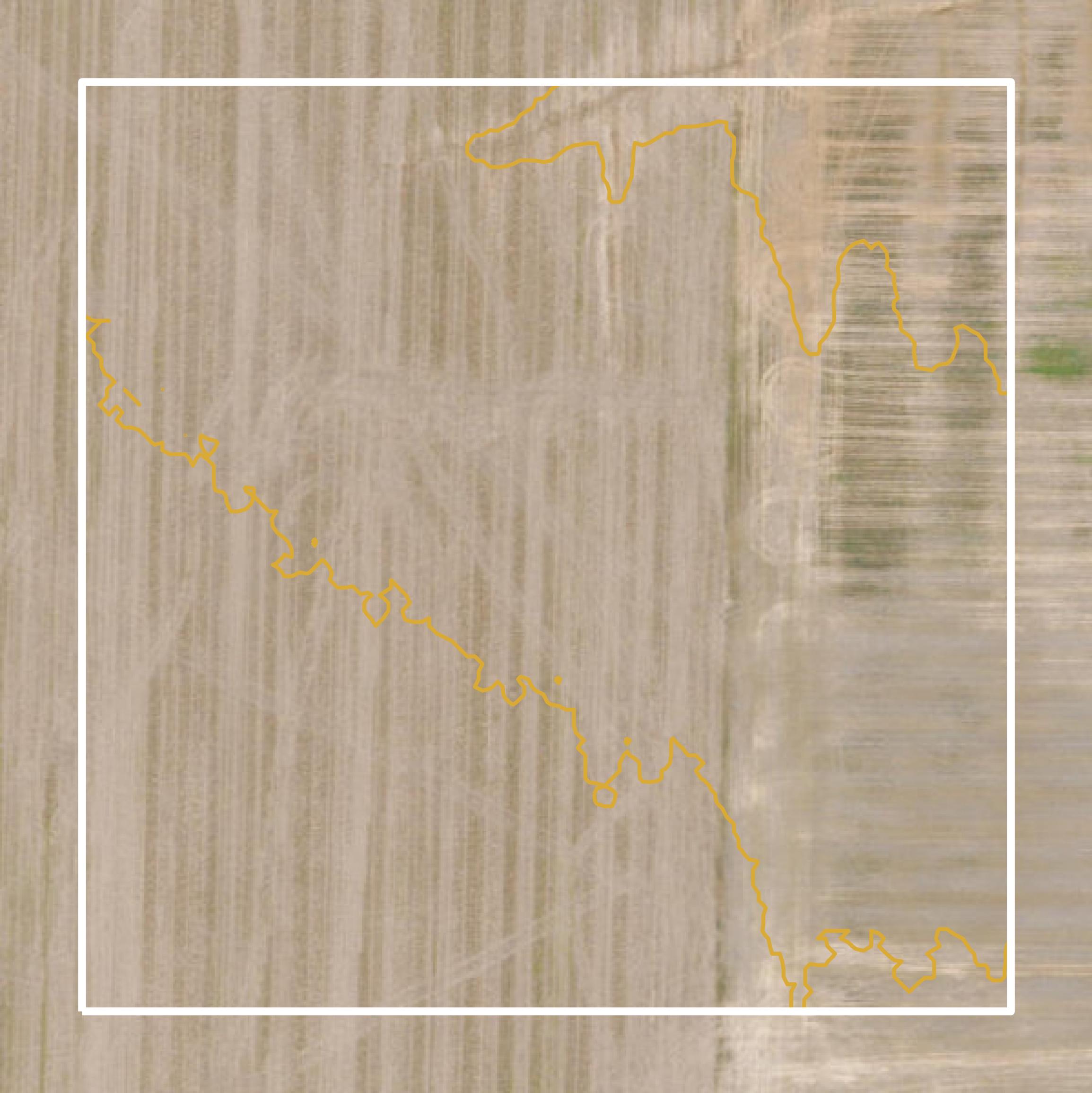 This image shows a contour map in Audrain County created using GIS data in Equator.
