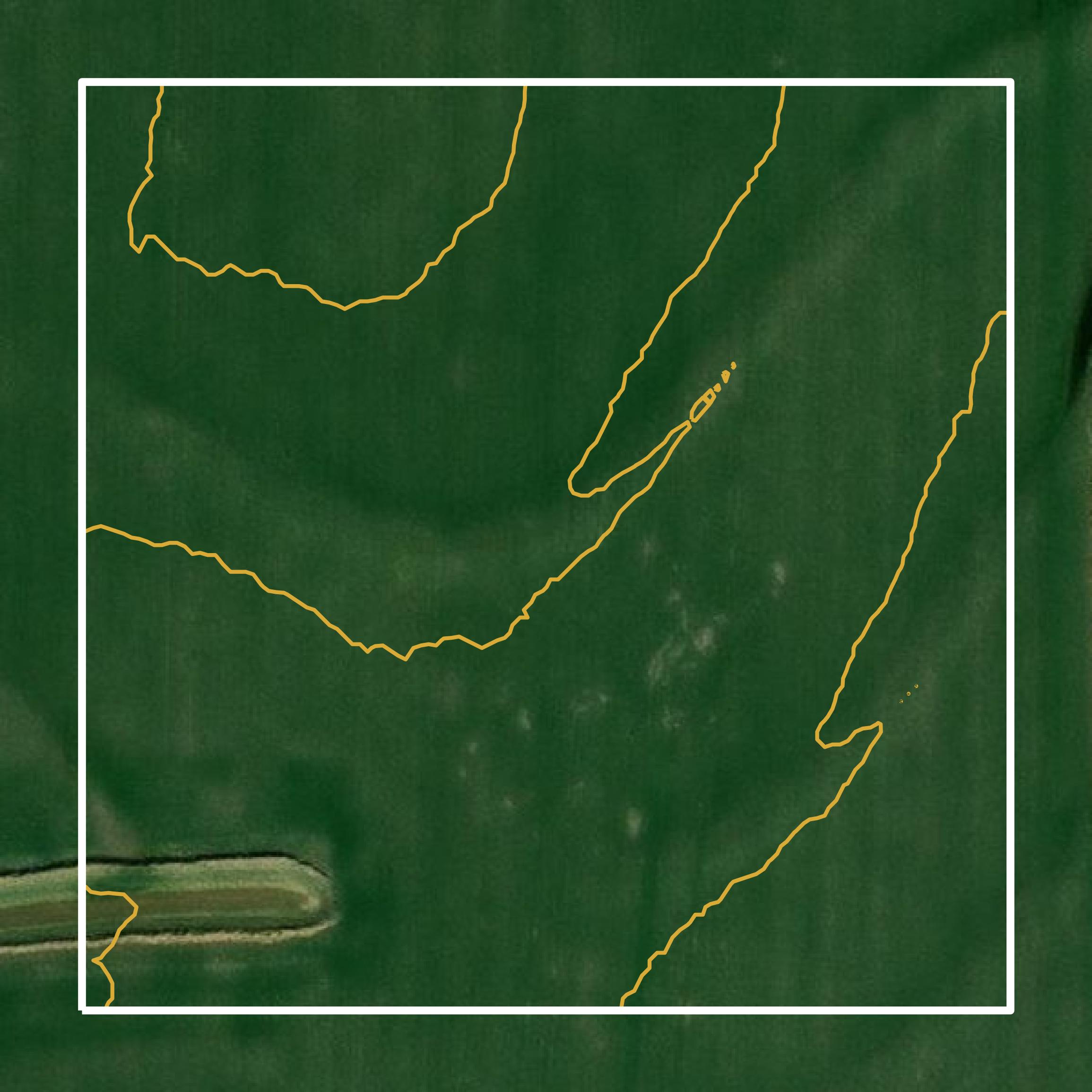This image shows a contour map in Barton County created using GIS data in Equator.