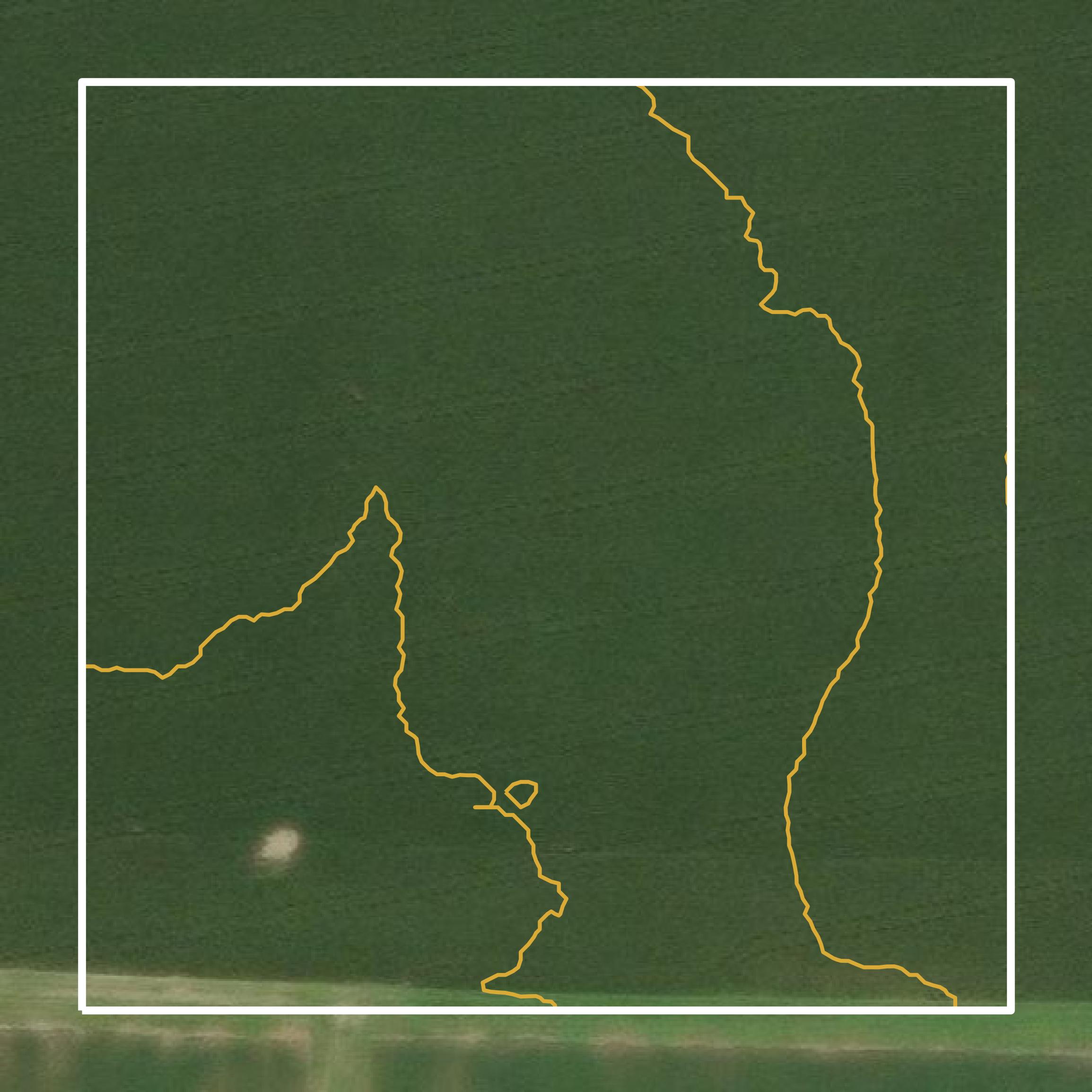 This image shows a contour map in Benton County created using GIS data in Equator.