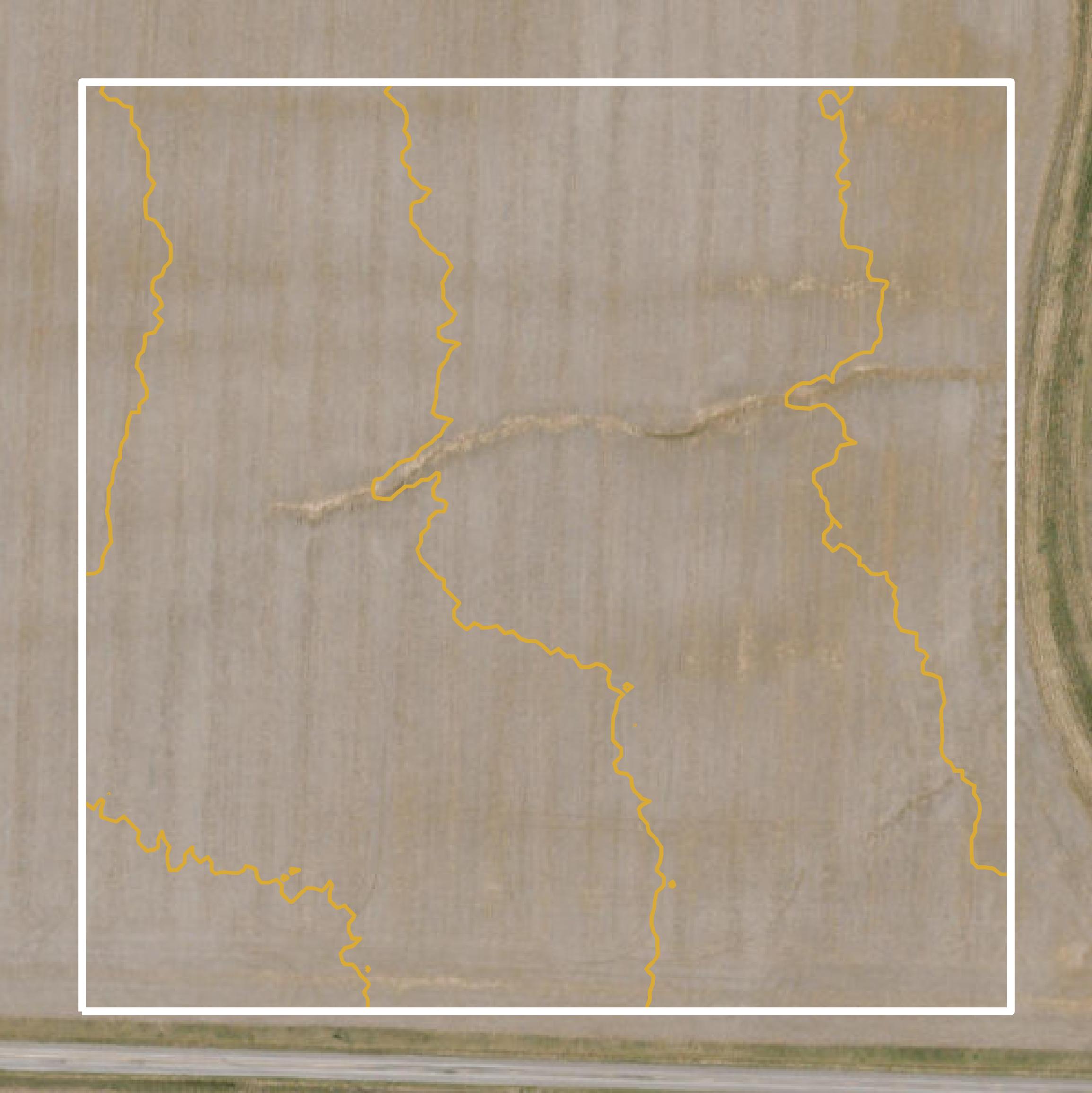 This image shows a contour map in Boone County created using GIS data in Equator.