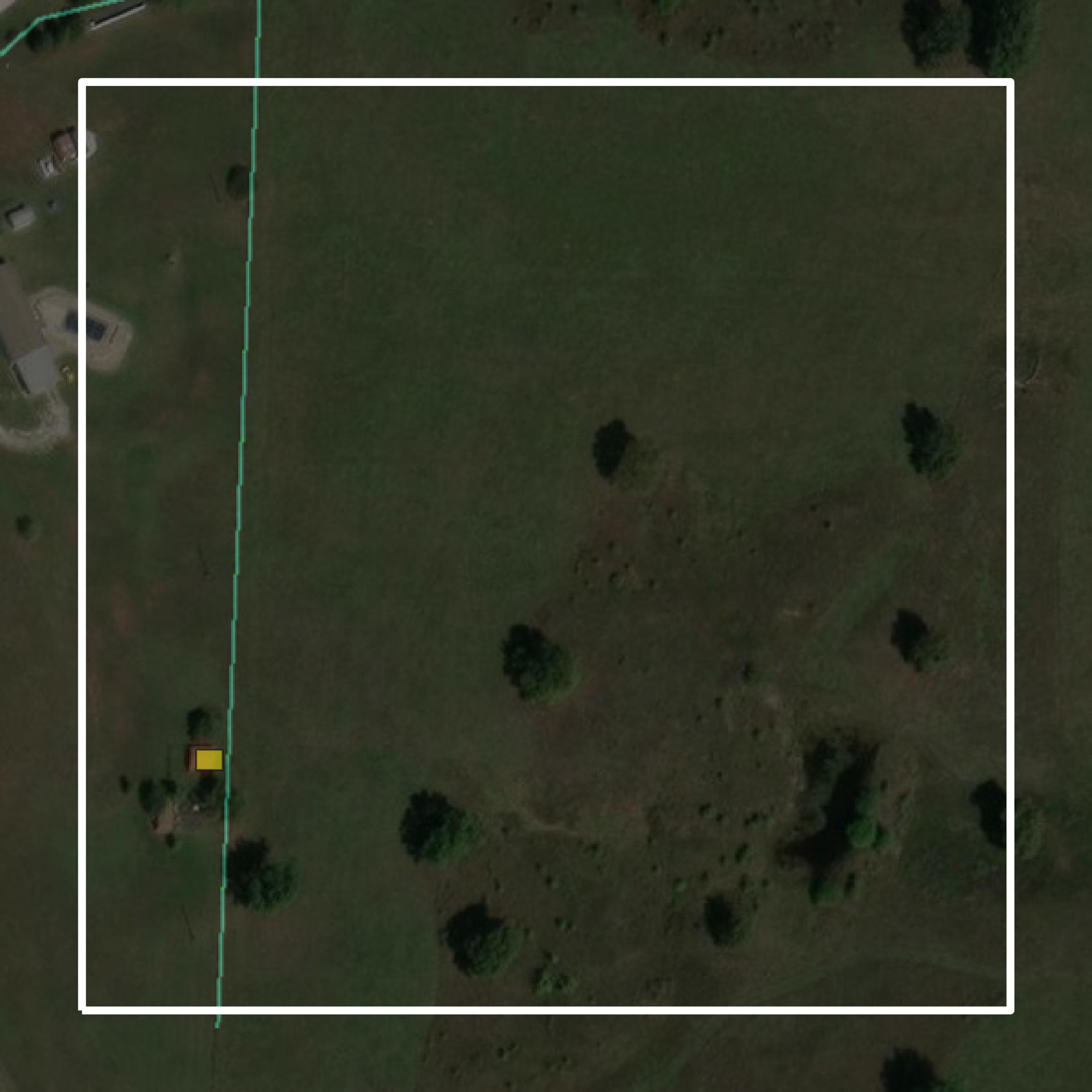 This image shows parcel and building data in Cedar County created using GIS data in Equator.