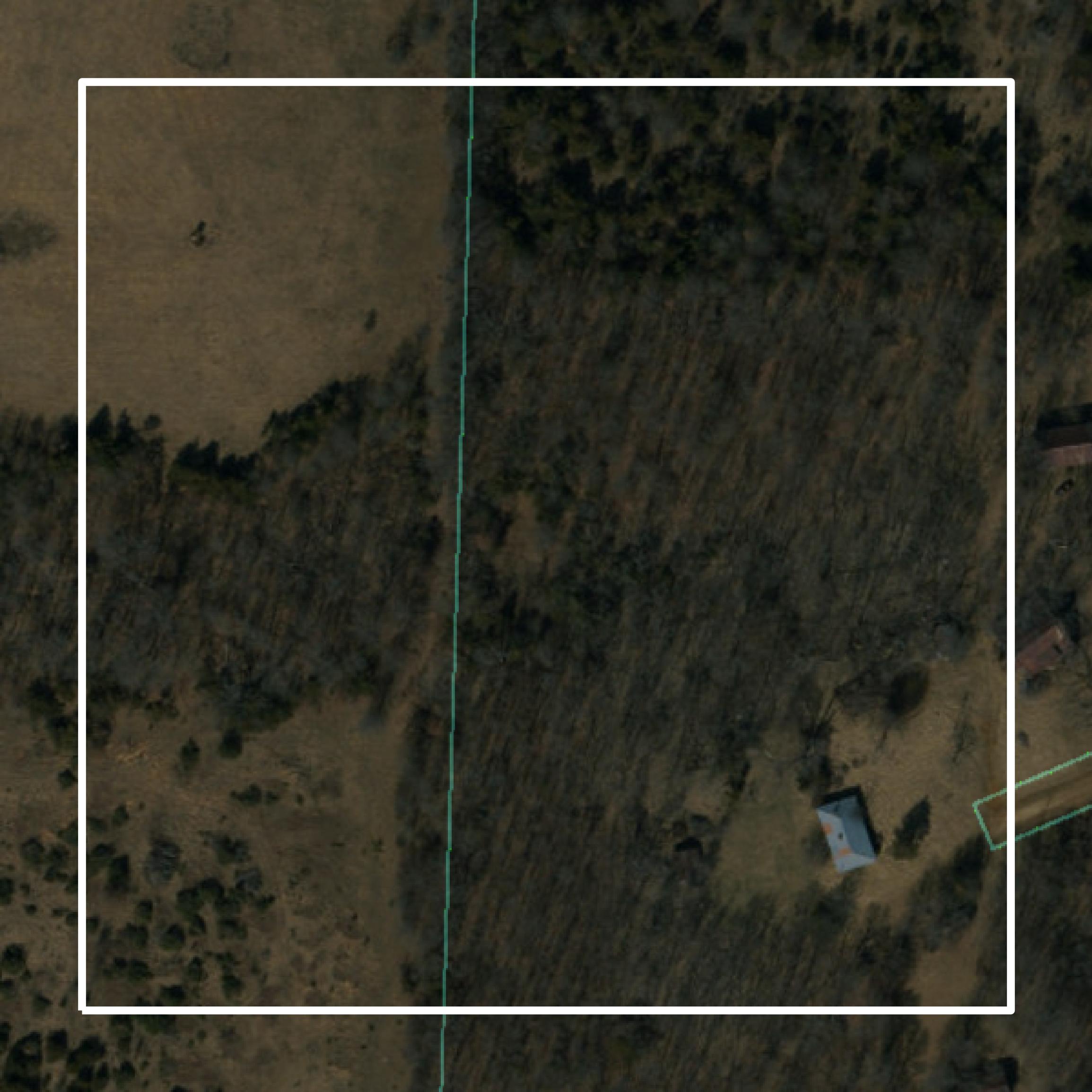 This image shows parcel and building data in Chariton County created using GIS data in Equator.
