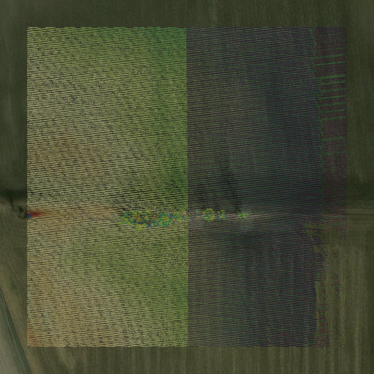 This image shows a LiDAR point cloud in Chariton County created using GIS data in Equator.