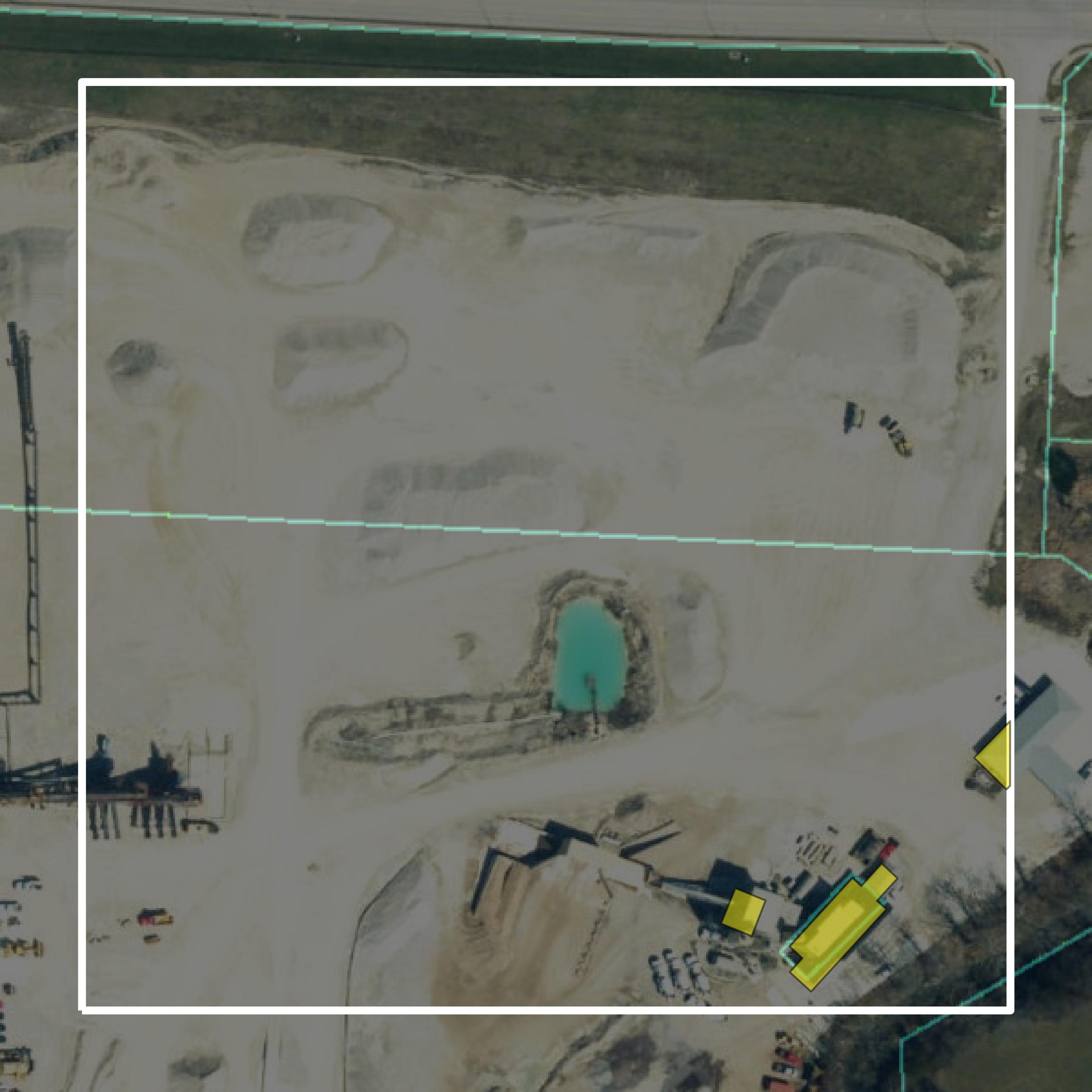 This image shows parcel and building data in Cole County created using GIS data in Equator.