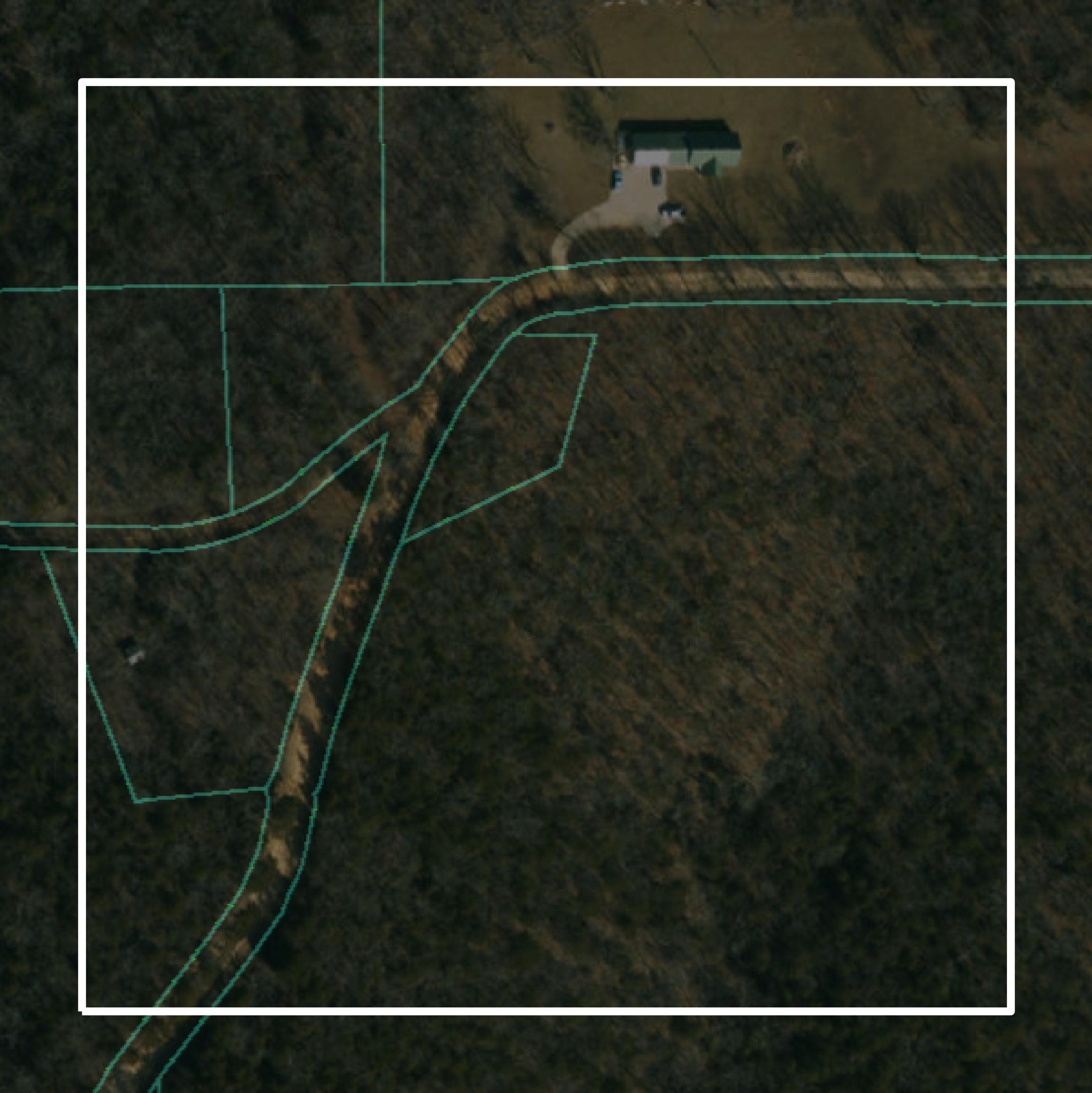 This image shows parcel and building data in Crawford County created using GIS data in Equator.