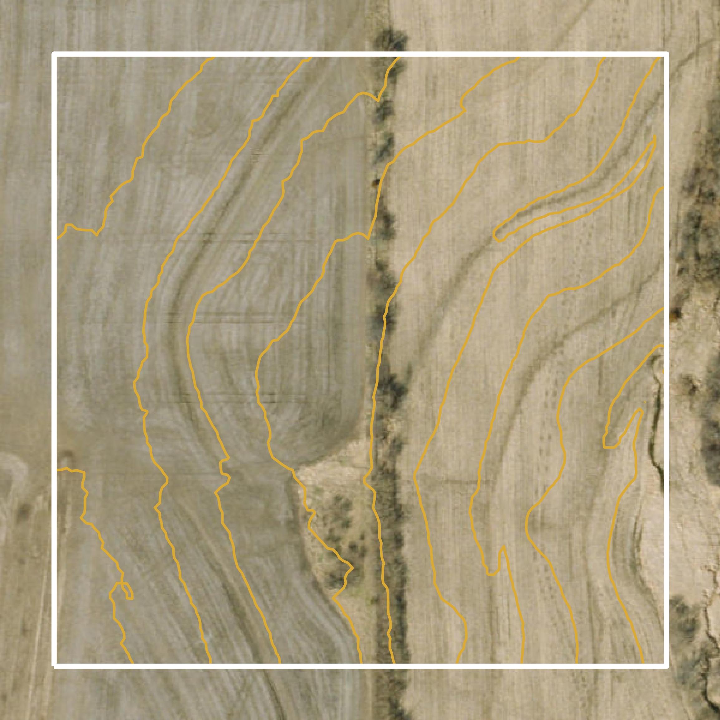 This image shows a contour map in Daviess County created using GIS data in Equator.