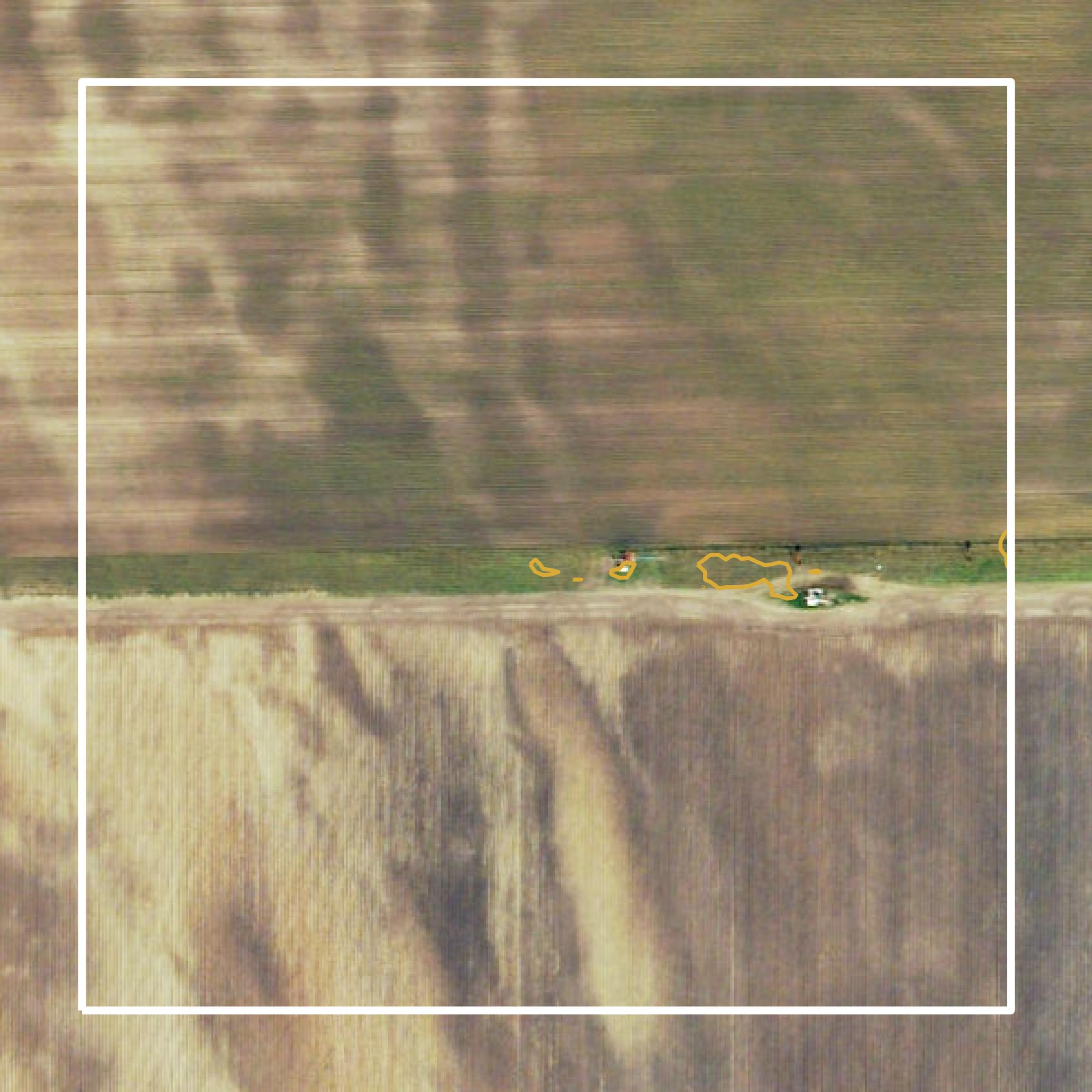 This image shows a contour map in Dunklin County created using GIS data in Equator.