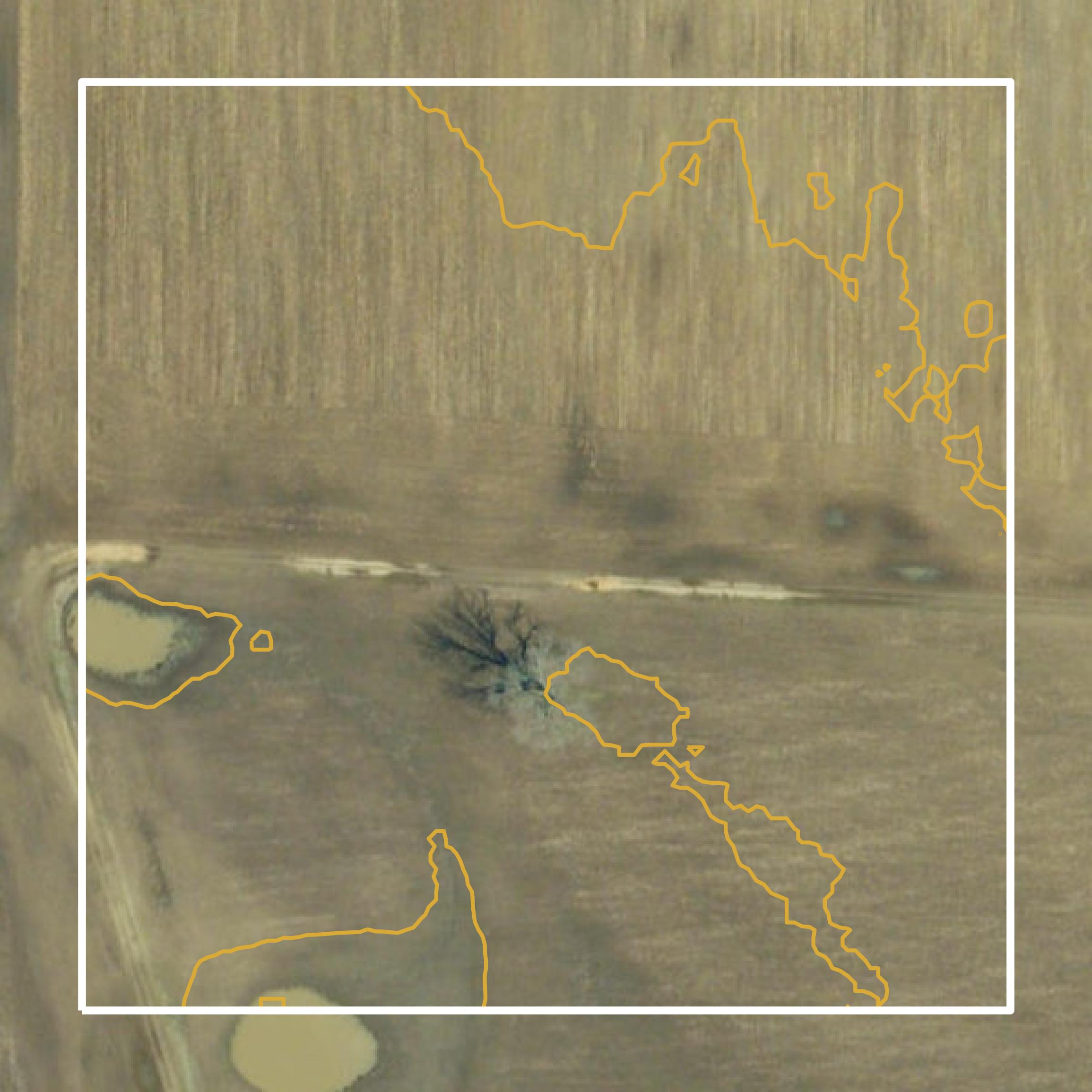 This image shows a contour map in Gasconade County created using GIS data in Equator.