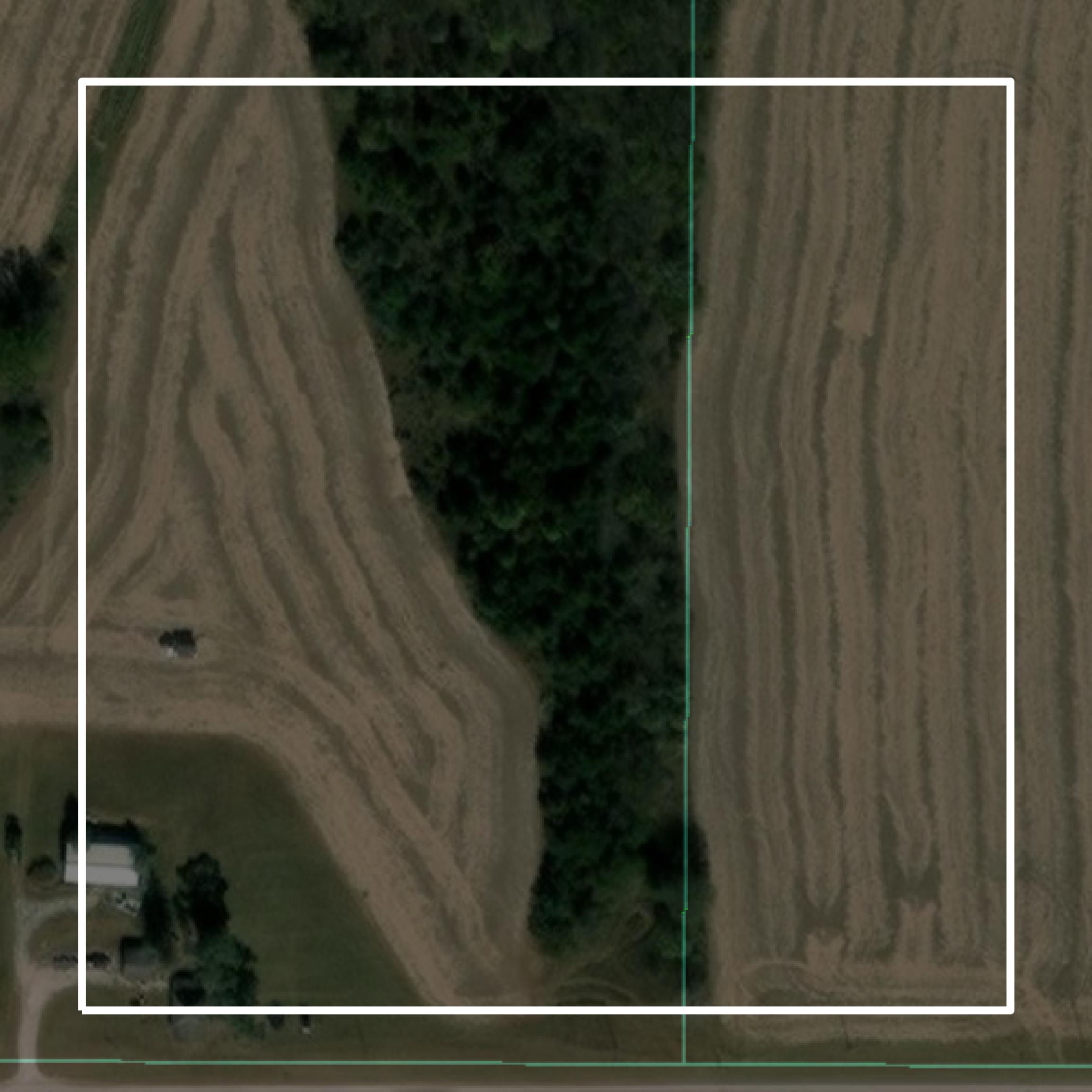This image shows parcel and building data in Harrison County created using GIS data in Equator.