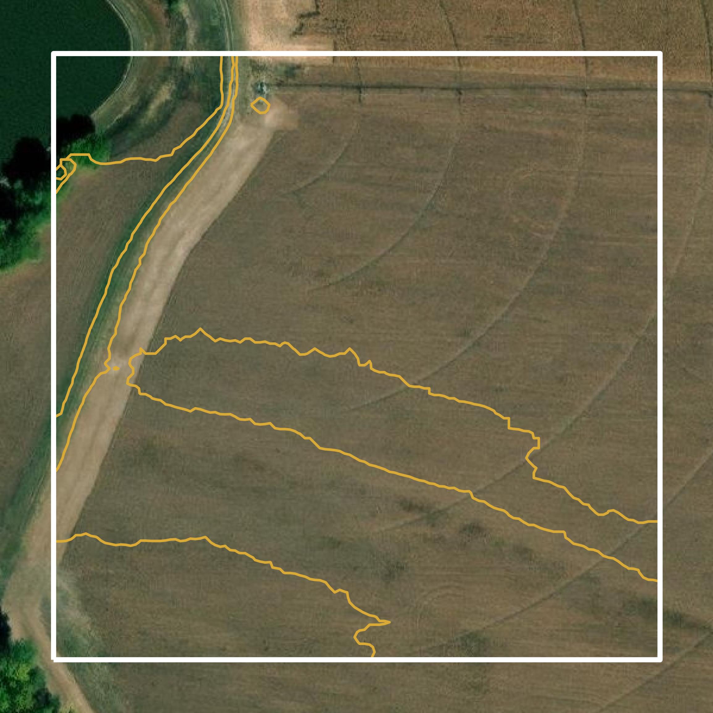 This image shows a contour map in Howard County created using GIS data in Equator.